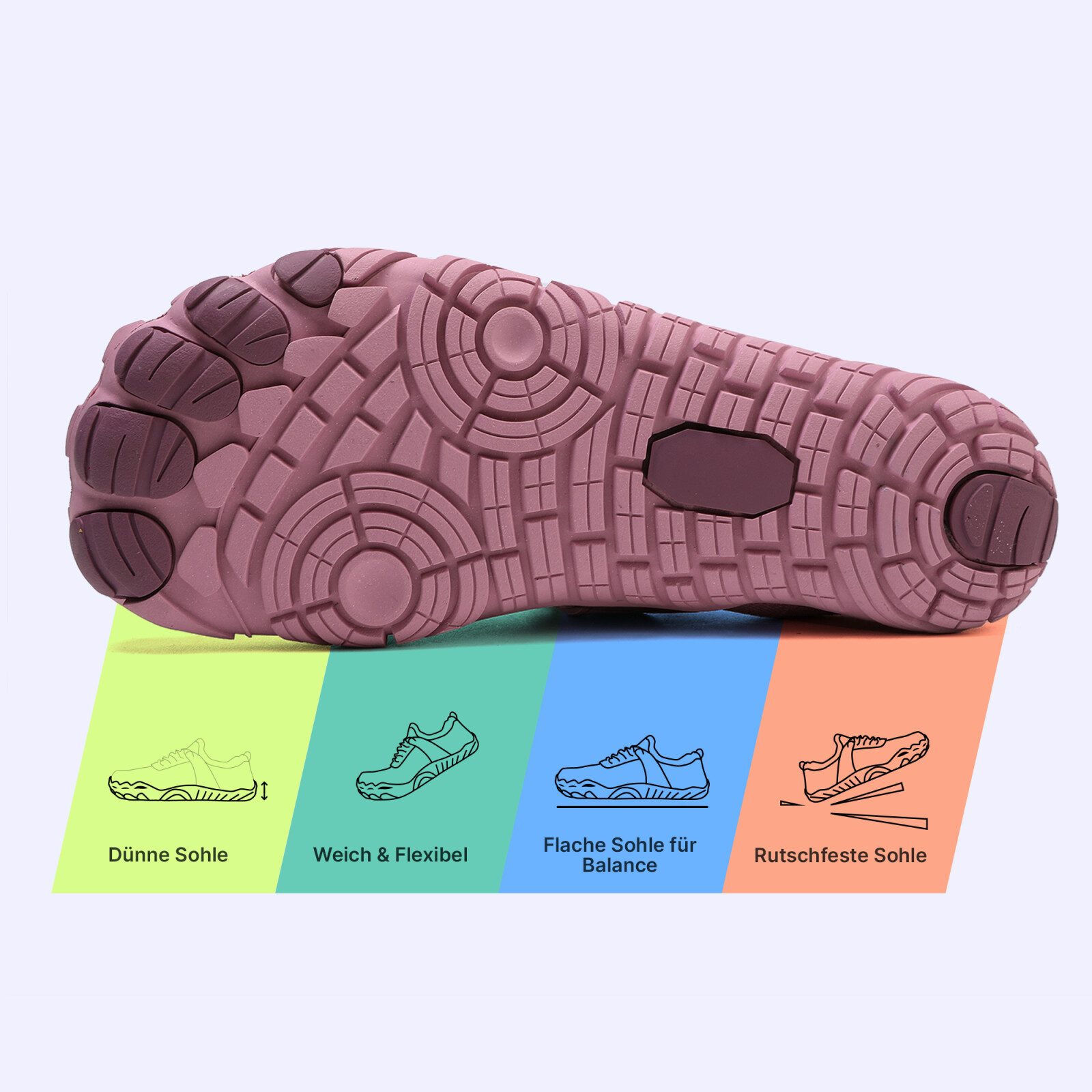 DOTALES Airstep Barfußschuhe Damen & Herren Barfuß Sneaker Barfußschuh Minimalschuhe