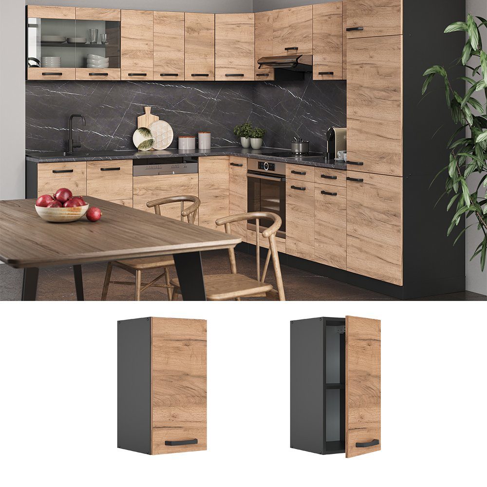 Vicco Hängeschrank R-Line, Goldkraft Eiche/Anthrazit, 30 günstig online kaufen