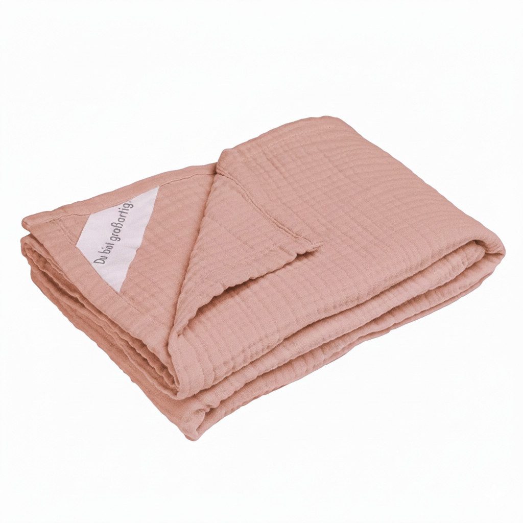 Babydecke Die perfekte Babydecke für Geborgenheit von Anfang an, Moyo, 4-lagiges Musselin, atmungsaktiv, in hochwertiger Geschenkverpackung