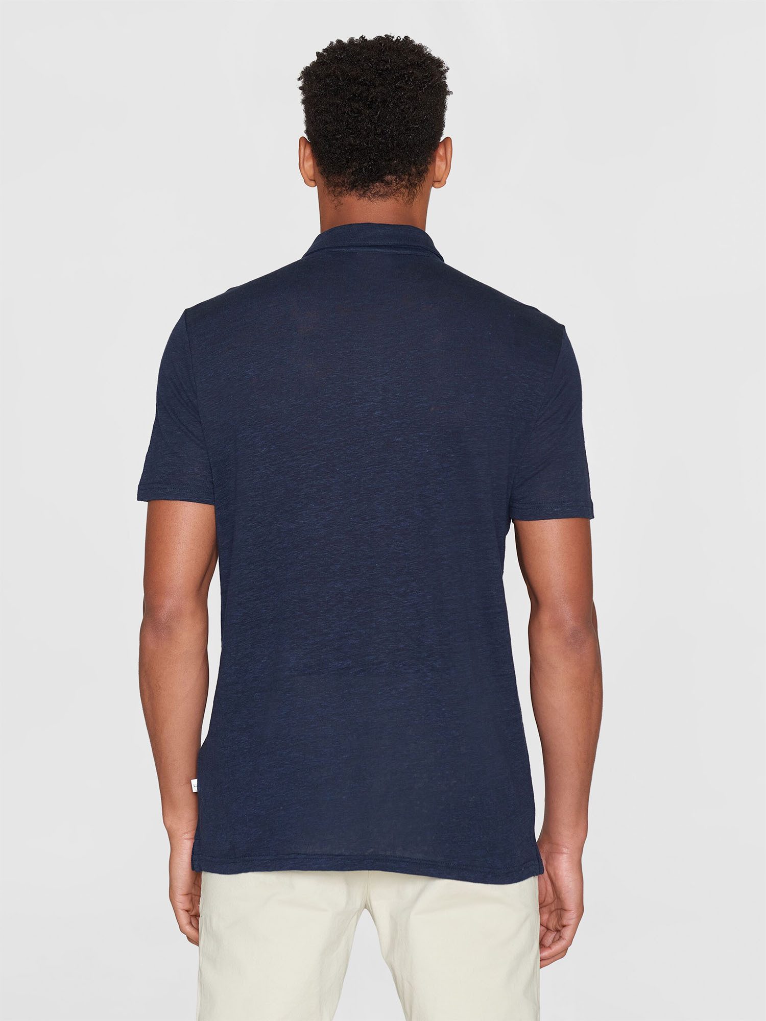 KnowledgeCotton Apparel Poloshirt Organic Linen Polo