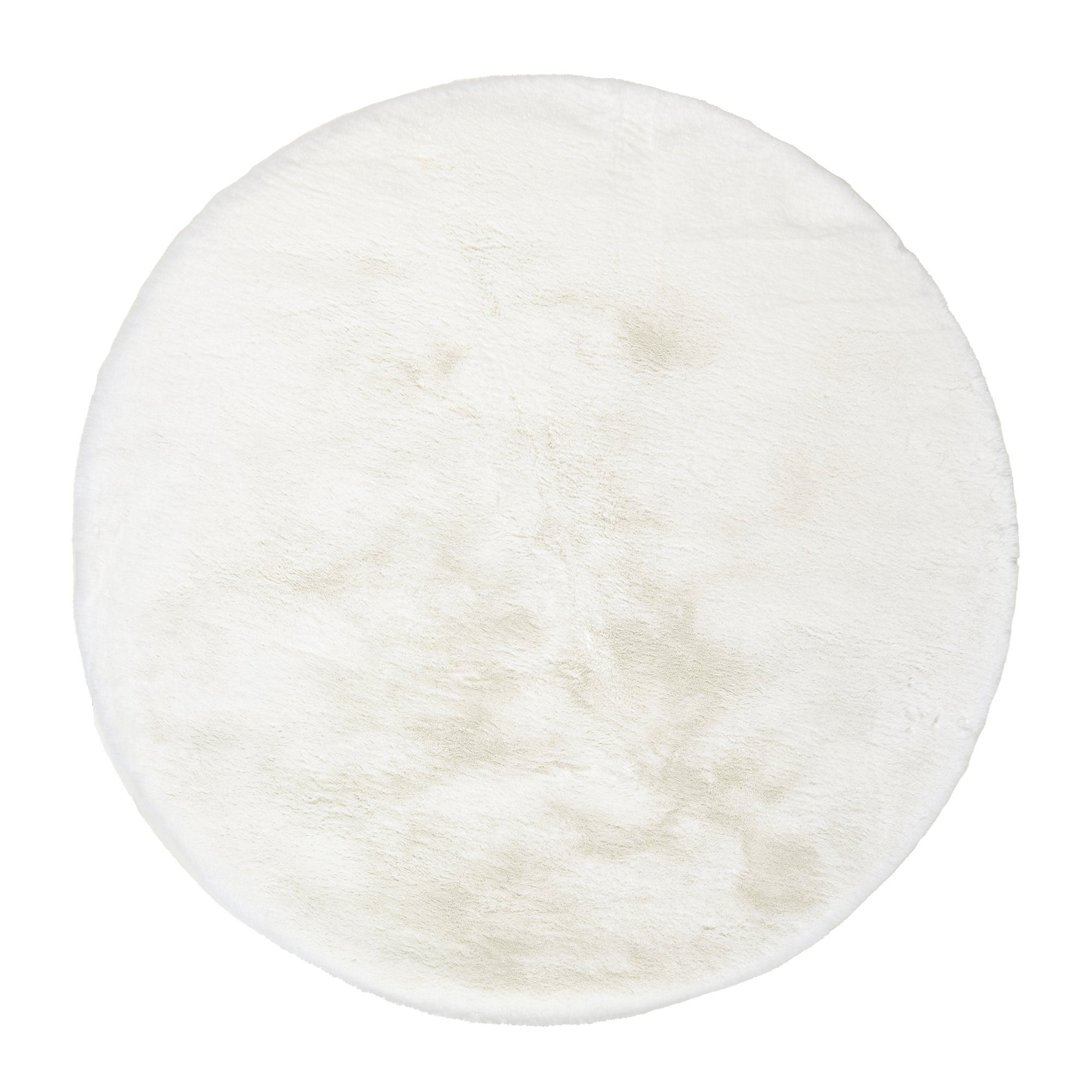 OCI DIE TEPPICHMARKE Hochflor-Teppich ROCKY SOFT, Fell Haptik, rund, Höhe: 35 mm, Kunstfell, weich, kuschelig, maschinell gewebt, Kaninchen Haptik