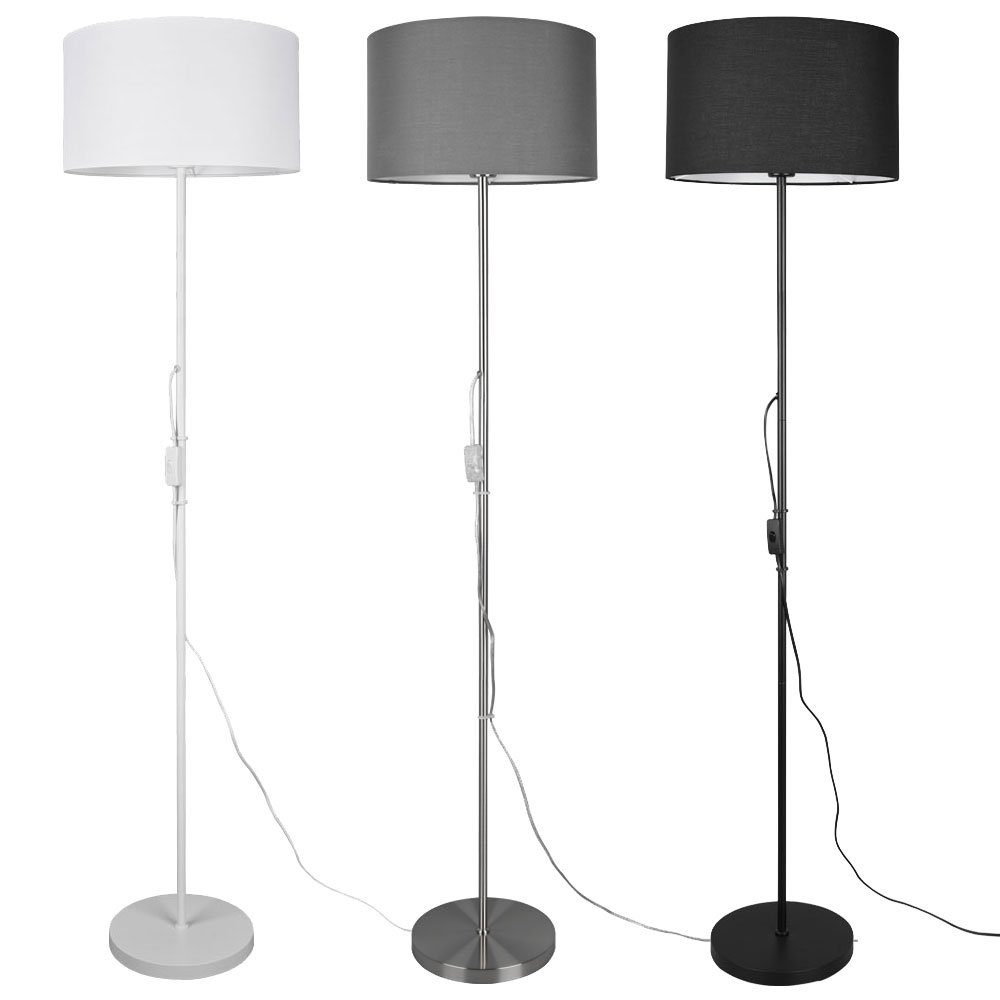 etc-shop Stehlampe, Steh - Beistell Fluter Stand Wohn Ess Leuchte Stehleuchte Lese Decken Lampe Zimmer weiß