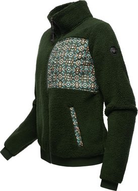 Ragwear Sweatjacke Imolla Flauschige Übergangsjacke aus Teddyfleece