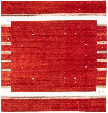 Wollteppich Loribaft Minimal Rosso 256 x 249 cm, morgenland, quadratisch, Höhe: 18 mm, Unikat mit Zertifikat
