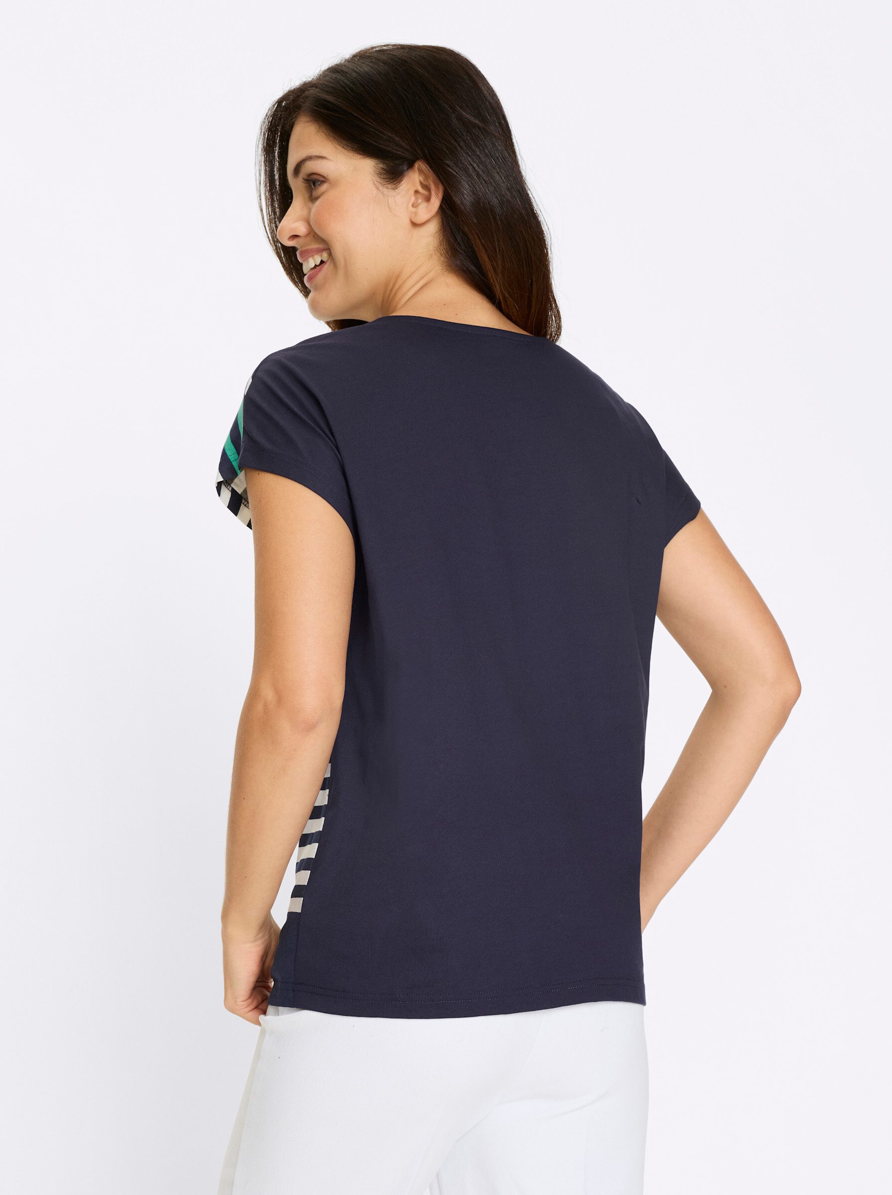 Sieh an! T-Shirt Rundhals-Shirt Extra kurz