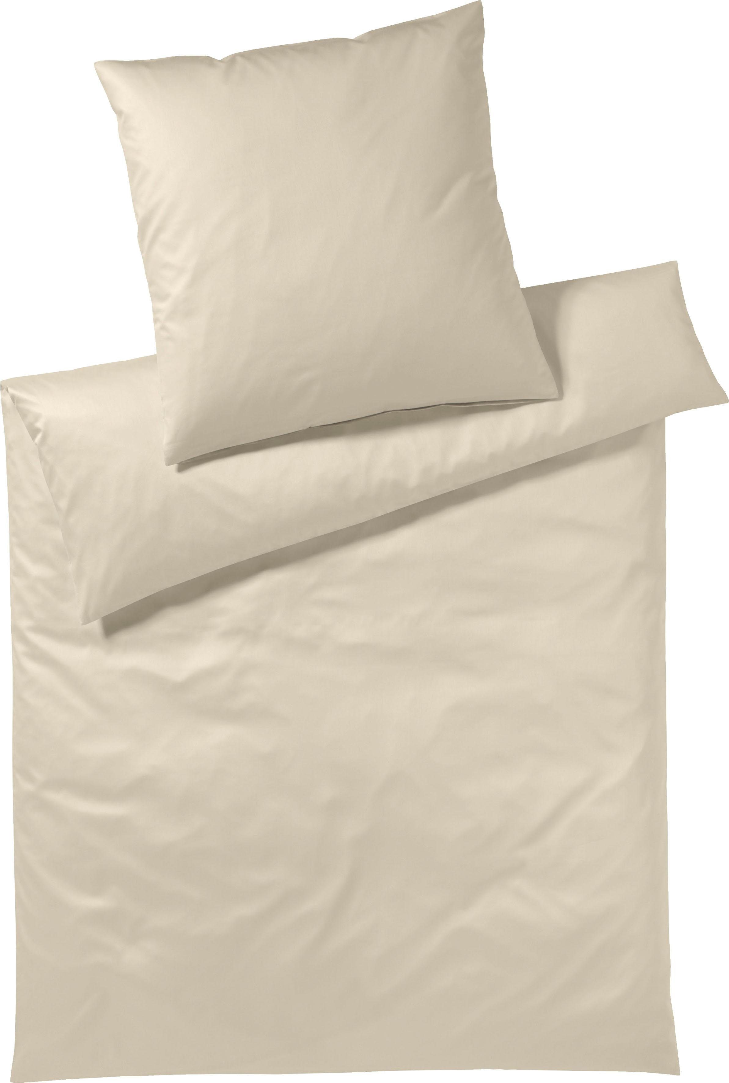 Gr. cm, 200x200 Bettwäsche 2 & Baumwolle, Bed, oder seidigem Uni Mako-Satin, 155x220 Pure Glanz aus in Simple for Bettwäsche zeitlose 135x200, Yes mit teilig, Bettwäsche