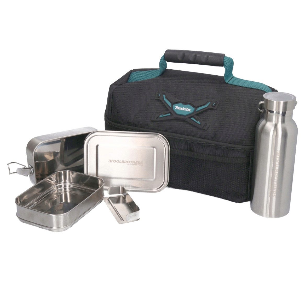 Makita Werkzeugkoffer Toolbrothers Lunchpaket mit Makita Isoliertasche + Toolbrothers Fan