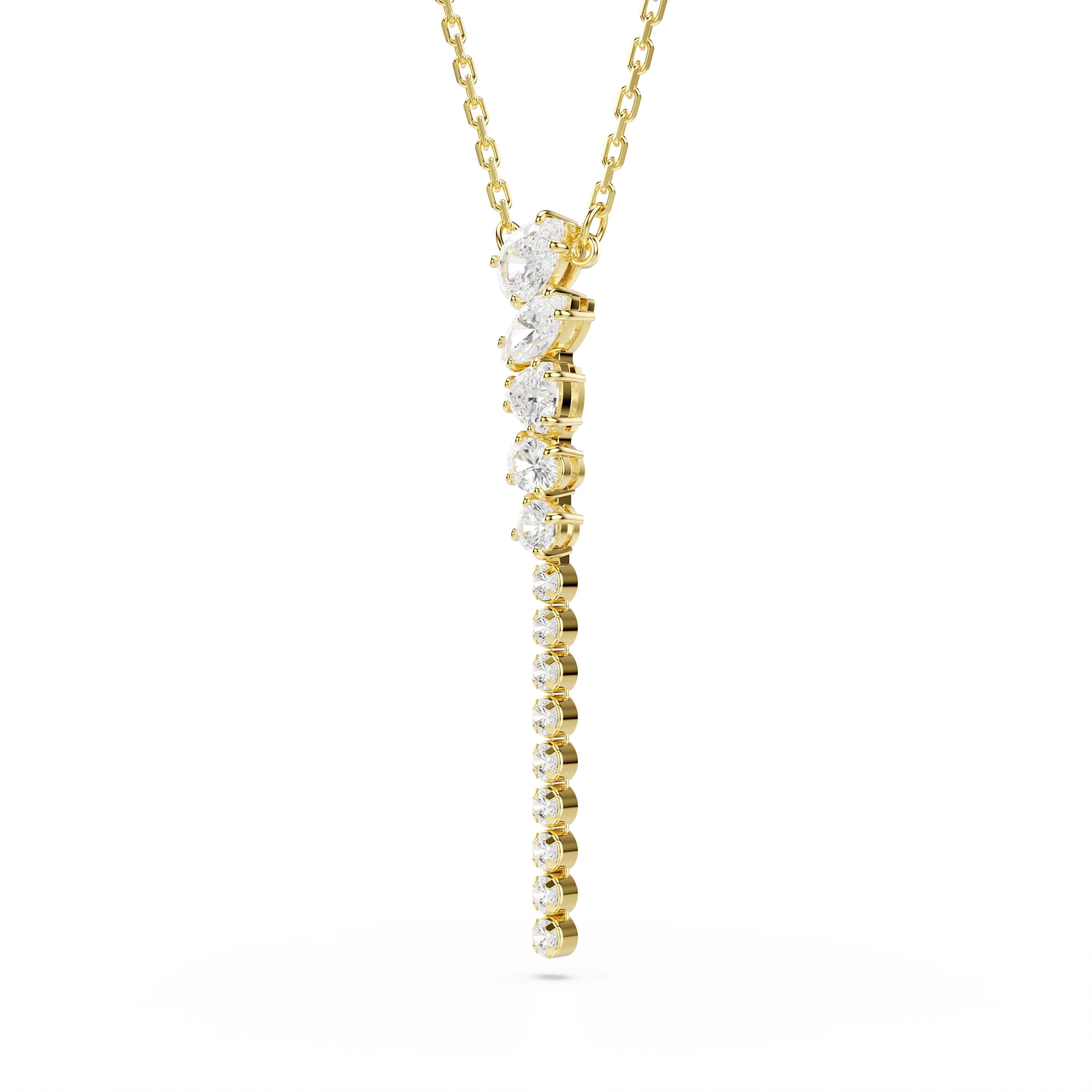 Swarovski Y-Kette Schmuck Geschenk MESMERA Halskette, mit Swarovski® Kristall
