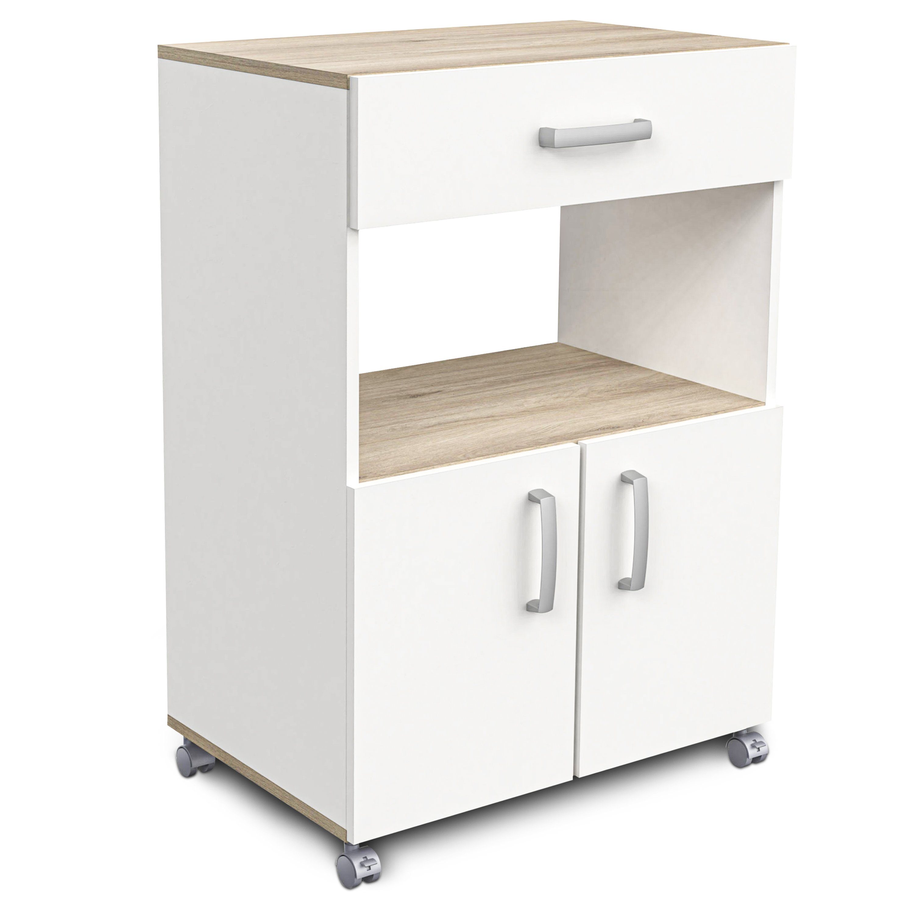 habeig Küchenwagen Küchenwagen Küchentrolley Küchenschrank weiss #204 günstig online kaufen