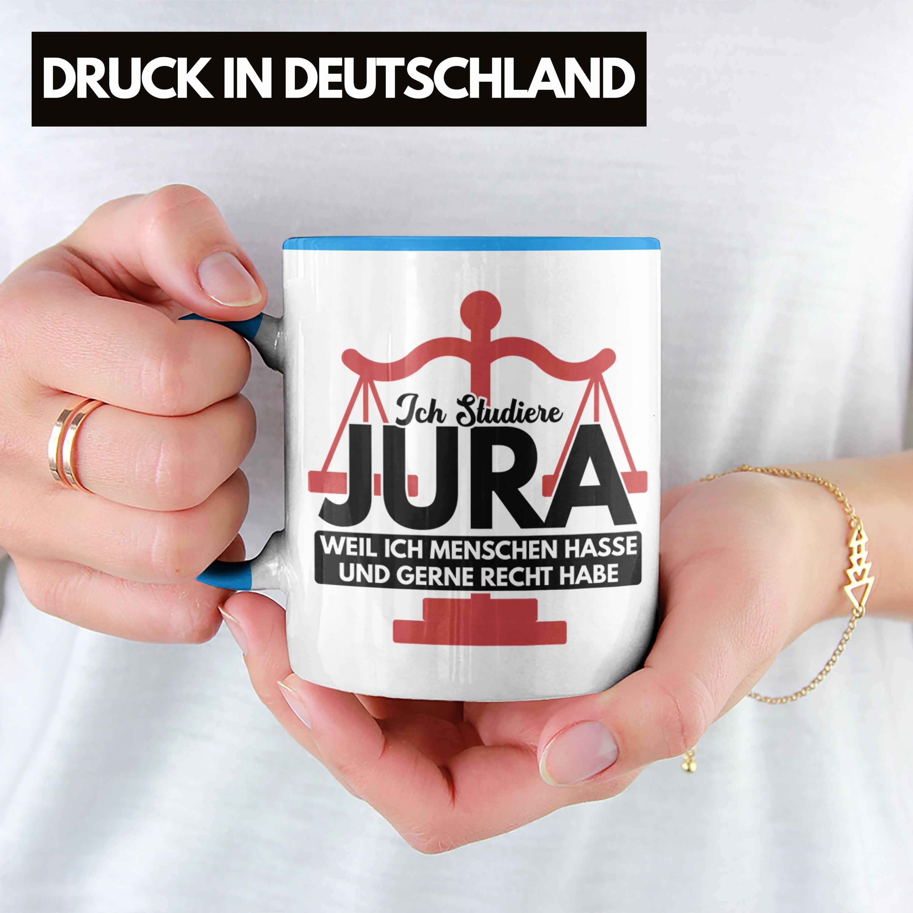 Anwalt Geschenkidee Blau Tasse Tasse - Geschenk Spruch Jur Trendation Jurist Trendation Jura