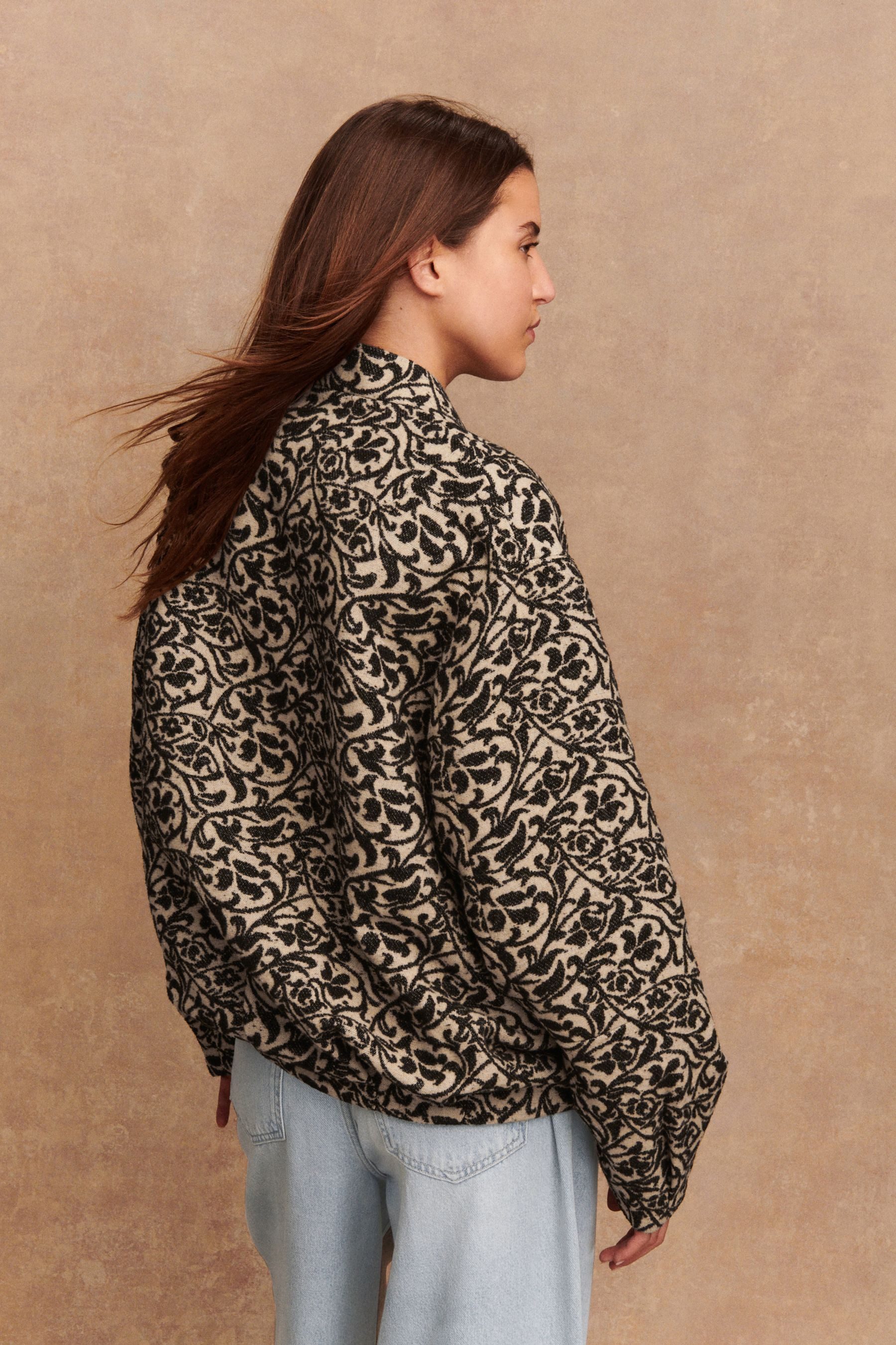 Next Bomberjacke Gemusterter Blouson (1-St) günstig online kaufen