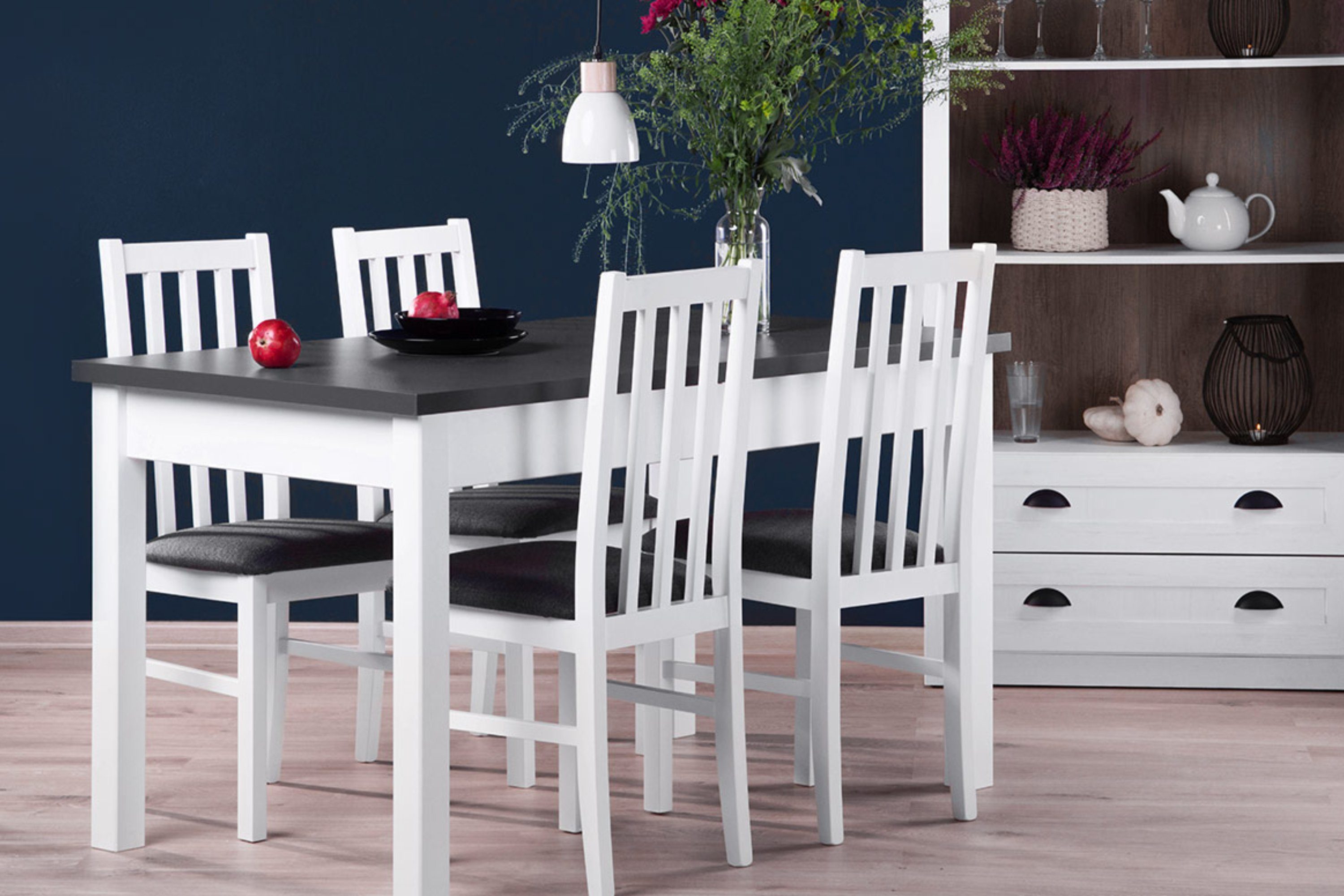 KONSIMO® Esstisch CENARE Esszimmertisch Küchentisch 140x80cm, ausziehbar bi günstig online kaufen