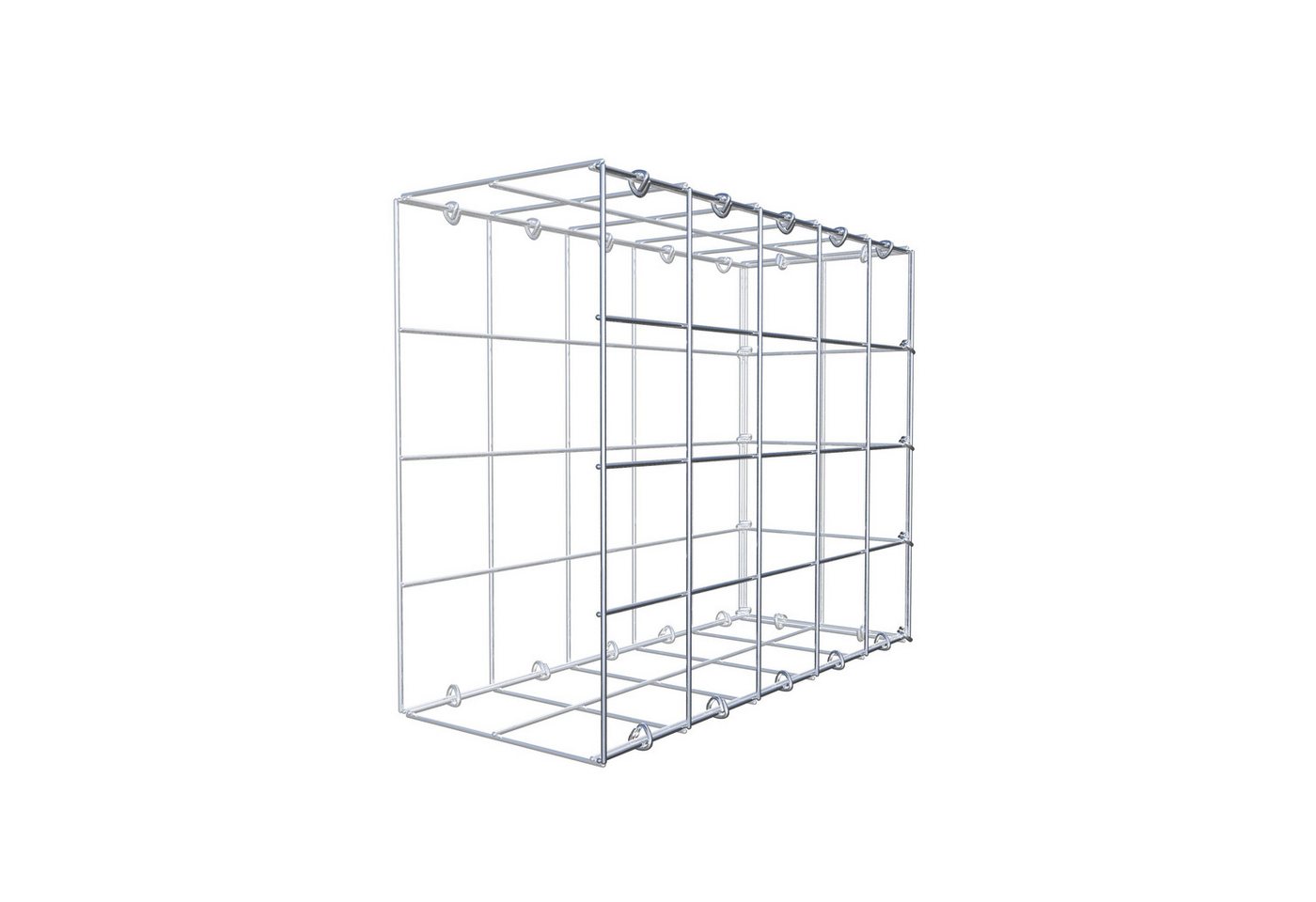 Thumbnail - Gabiona Gabionenzaun Anbaugabione Typ 2 50 cm x 40 cm x 20 cm (L x H x T), Maschenweite 10, (Anbaugabione Typ 2 50 cm x ...