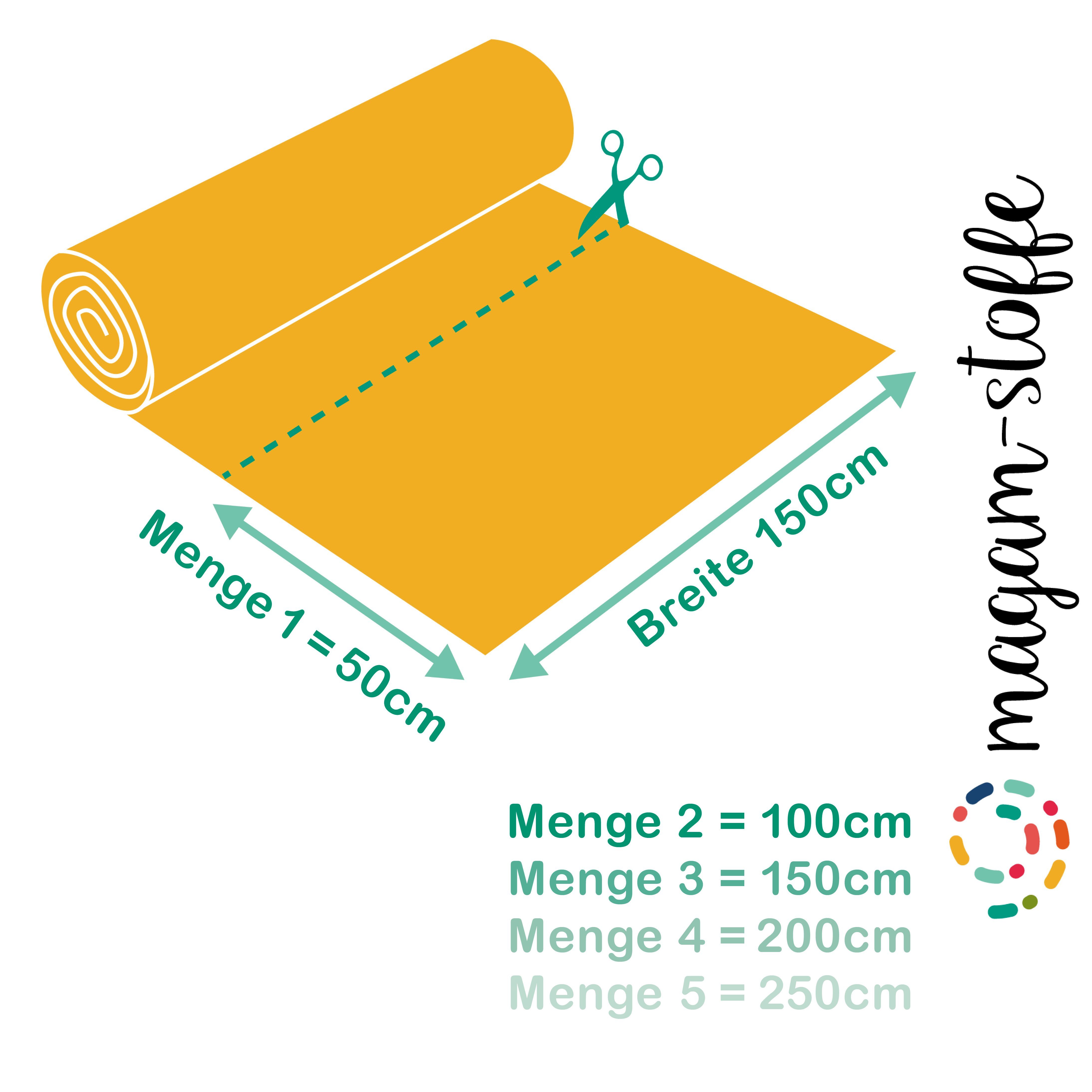 MAGAM-Stoffe Stoff "Theo", French Terry Sweat uni einfarbig ÖKO-TEX Meterware 50cm