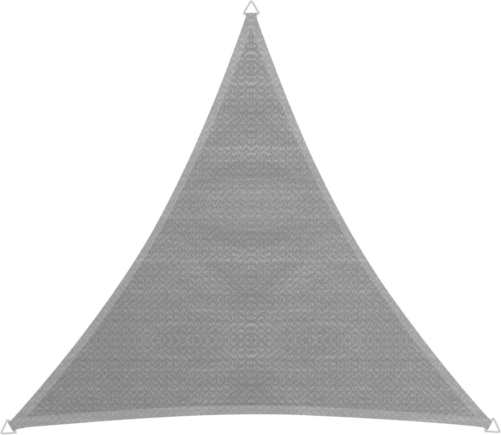 Windhager Sonnensegel Capri, Dreiecksegel zur Beschattung von Garten, Terrasse, Balkon, (1-tlg), Sonnenschutz 4 x 4 x 4 m, erhältlich in champagner oder grau
