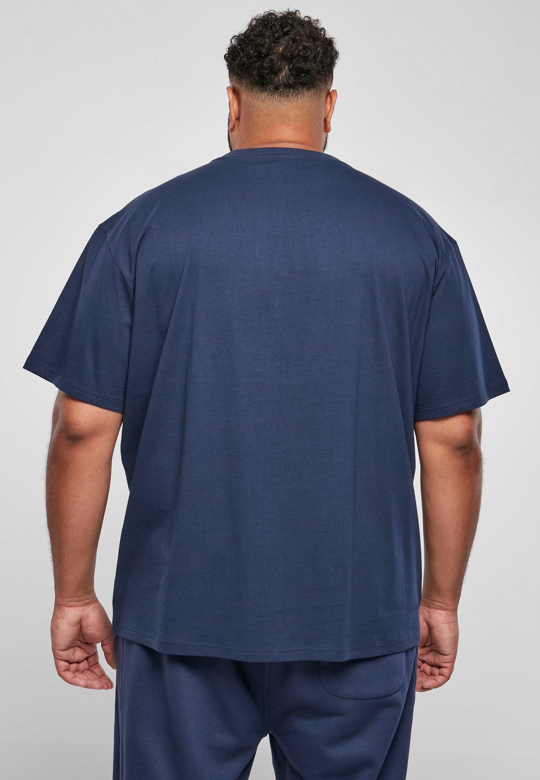 (1-tlg) Oversized Tee Herren URBAN CLASSICS T-Shirt darkblue Heavy