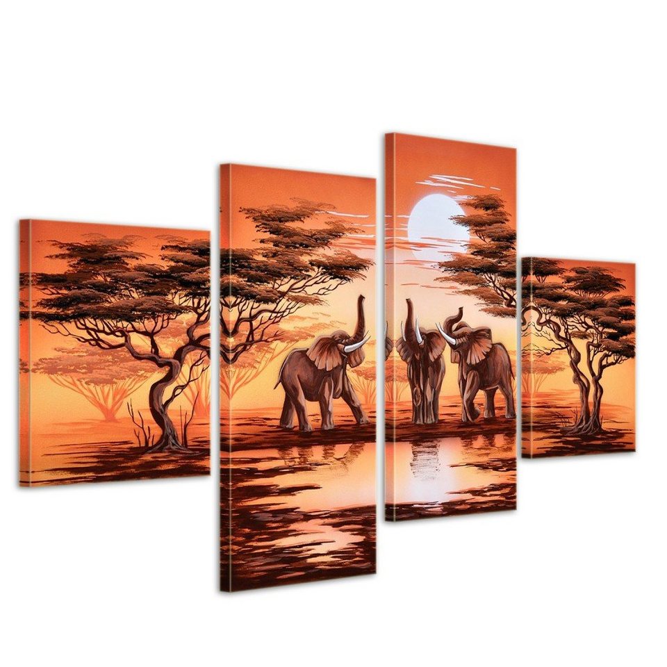 Bilderdepot24 Wandbild, Elefant Afrika M8 Leinwandbild 4 Bilderdepot24 Wandbild, Elefant Afrika M8 Leinwandbild 4
