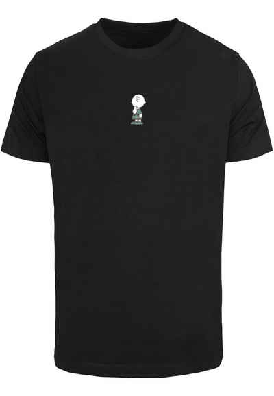 Merchcode T-Shirt Merchcode Herren Peanuts - Charlie Brown T-Shirt Round Neck (1-tlg)