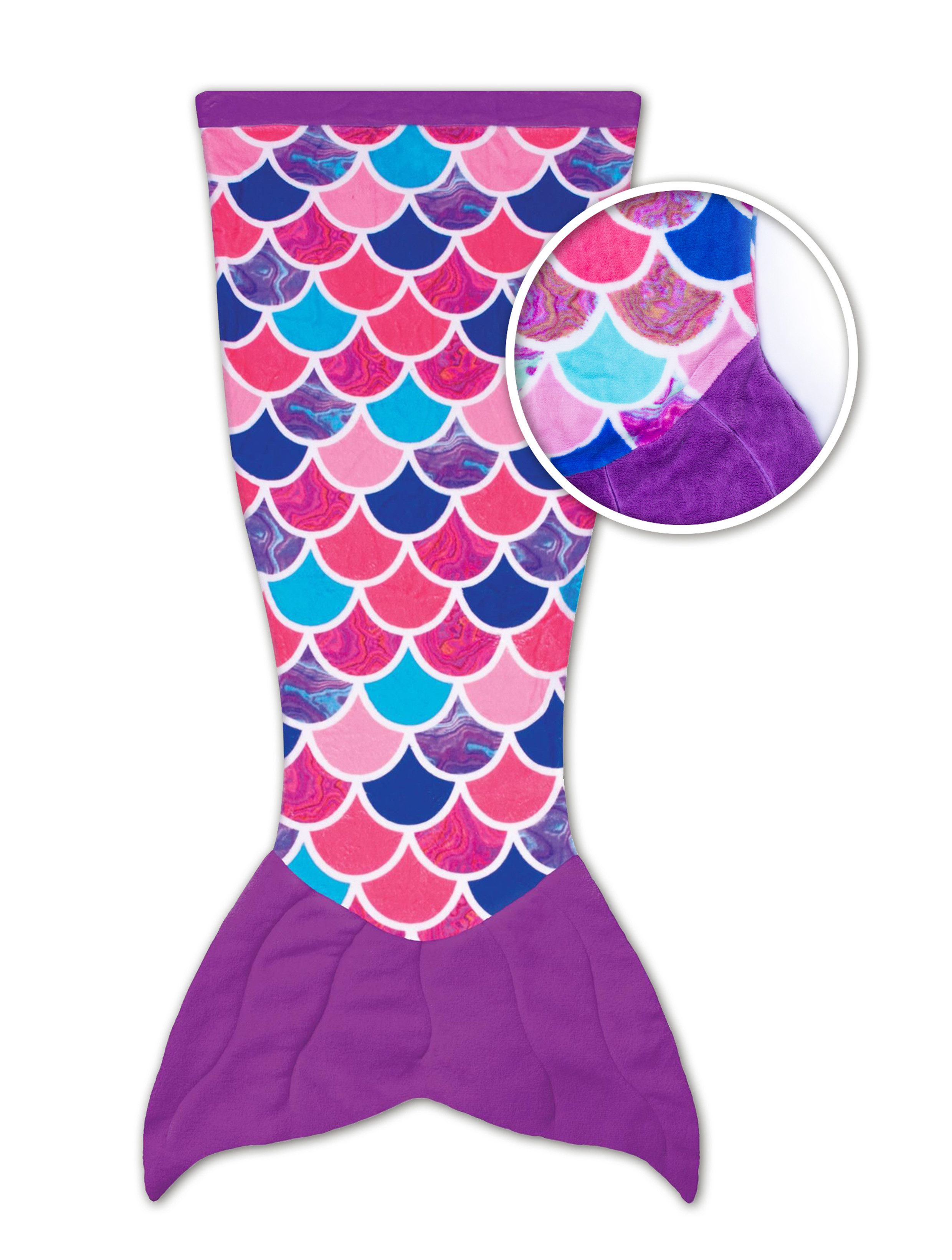 Kinderdecke Cuddle Tails Meerjungfrauendecke SEA ORCHID (lila), Fin Fun – Bild 2 von 2