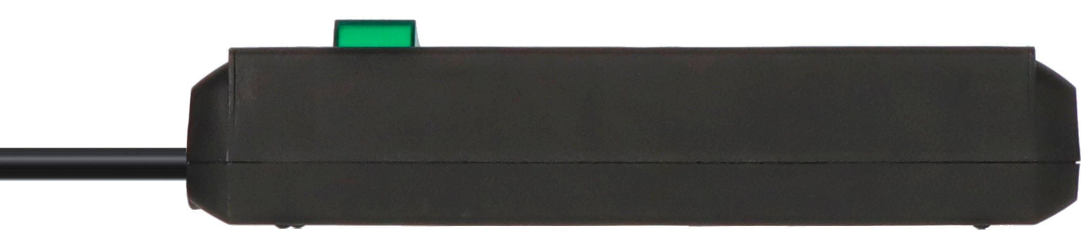 Steckdosenleiste (Kabellänge Brennenstuhl m), erhöhtem Berührungsschutz mit und Schalter 3-fach 5 Eco-Line
