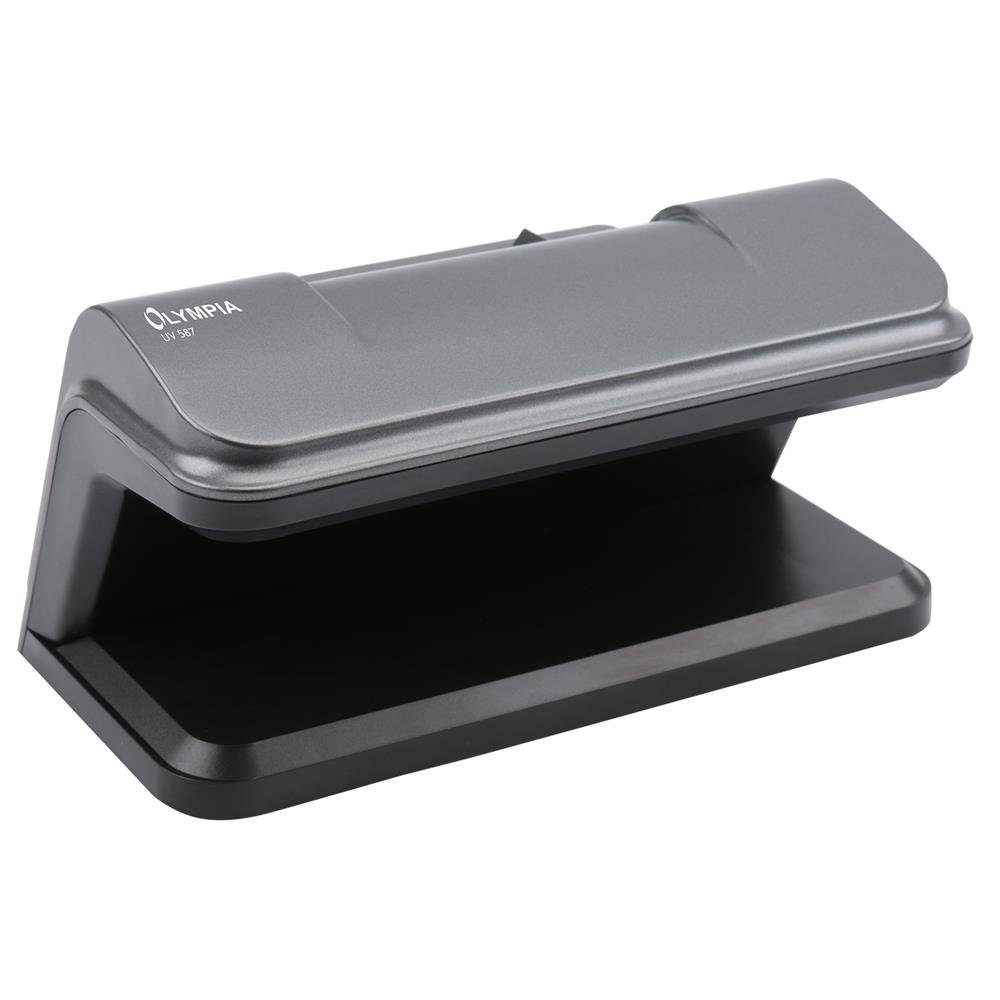 OLYMPIA OFFICE Geldscheinprüfgerät UV 587, USB Prüfgerät, Lampe mit UV, schwarz