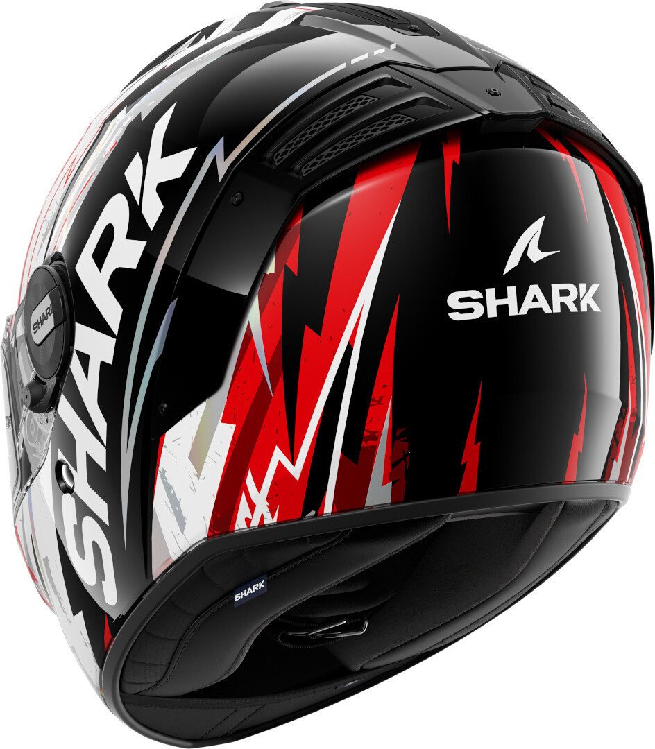 SHARK HELMETS Motorradhelm SHARK SPARTAN RS HIBLOT KRU, Black Red Chrome, Gr. M