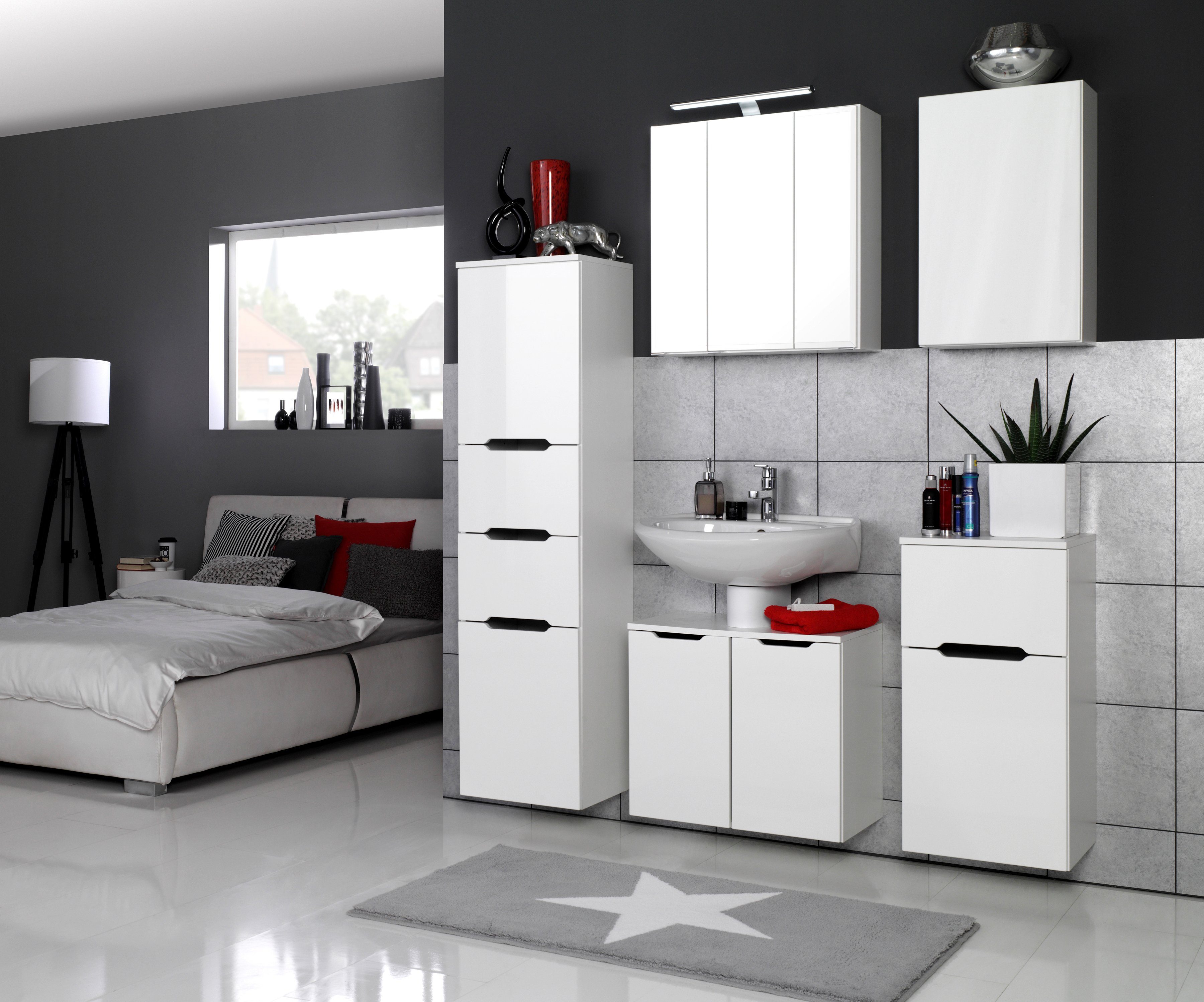 welltime Hängeschrank Belluno Breite 40 cm, mit 2 Einlegeböden