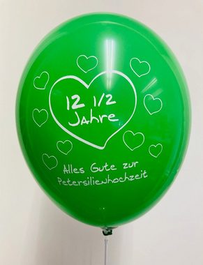 Luftballonwelt Luftballon 10 St. Ballons Petersilienhochzeit grün - 30 cm - Dekoration, Naturlatex