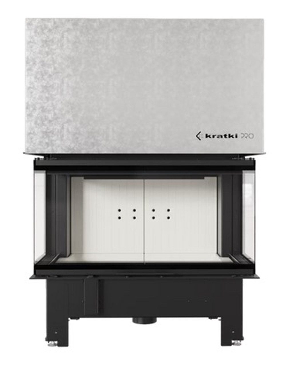Kratki Kaminofen Panorama-Kamineinsatz Kratki NBC 1000/400 mit Schiebetür - 15kW, 15,00 kW