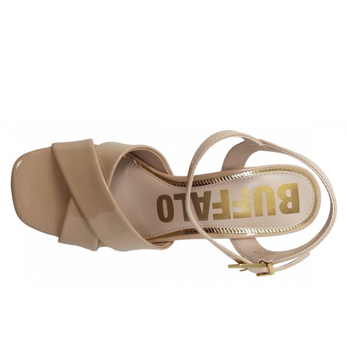 Buffalo cherry cross Partysandal. Sandalette