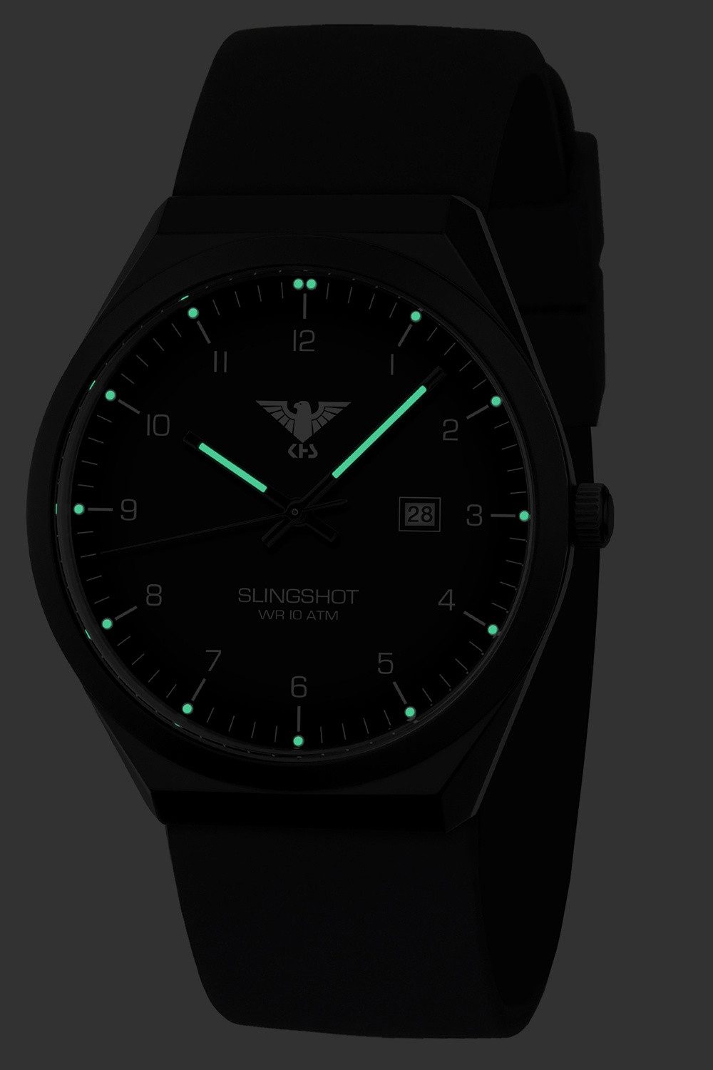 KHS Quarzuhr Slingshot Quarz Schwarz