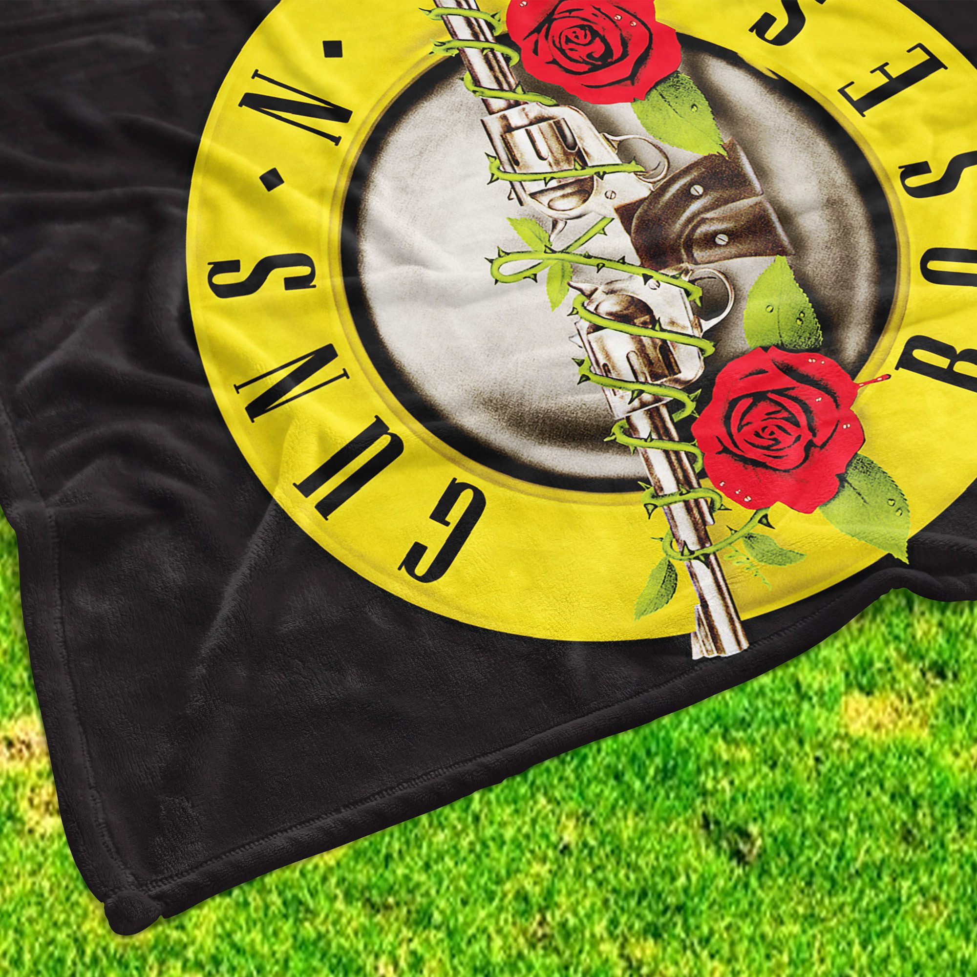 Wohndecke Guns´n Roses Logo 150 x 200 cm Coral Fleecedecke, BERONAGE, passe günstig online kaufen