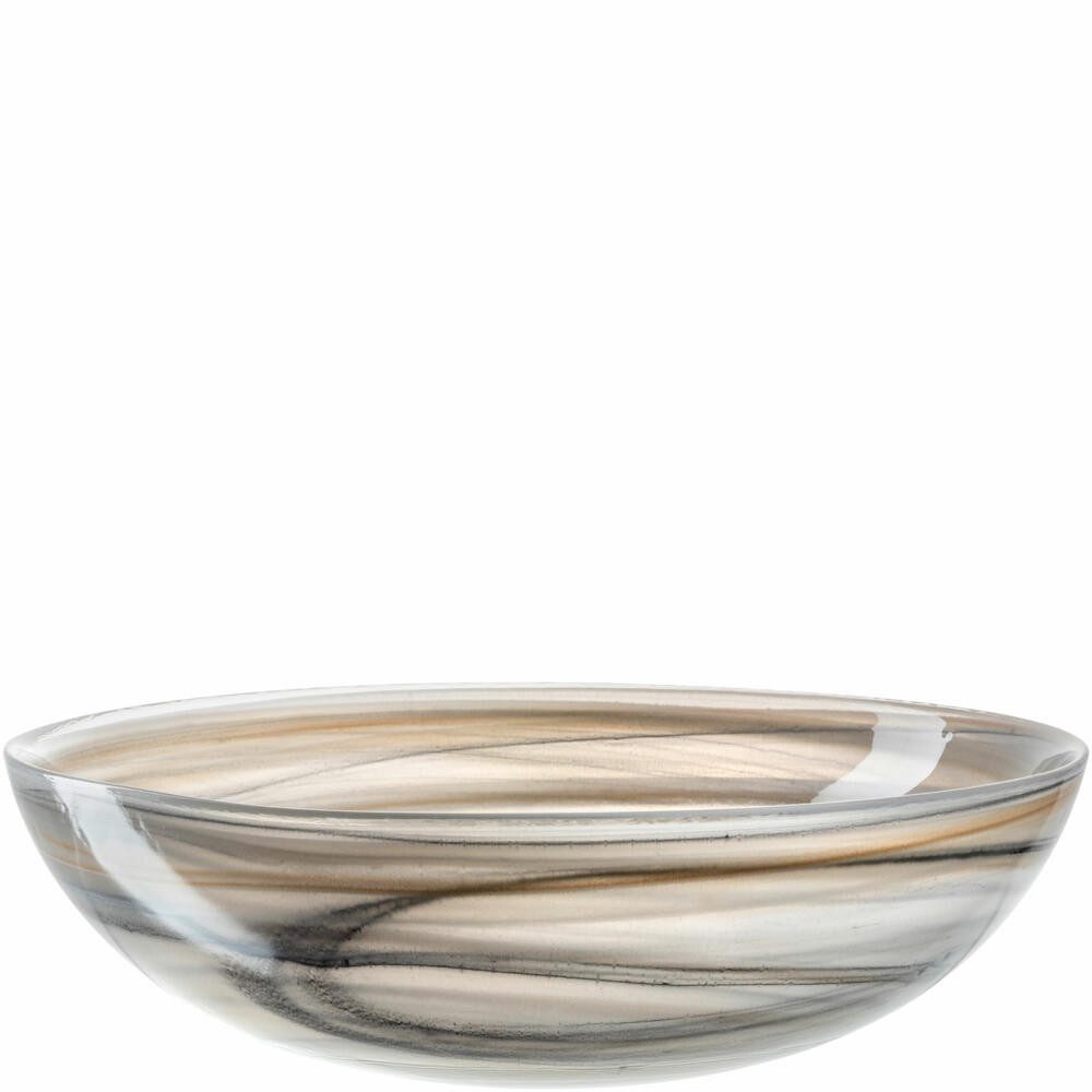 LEONARDO Schale Alabastro Beige / Schwarz Ø 21 cm, Glas