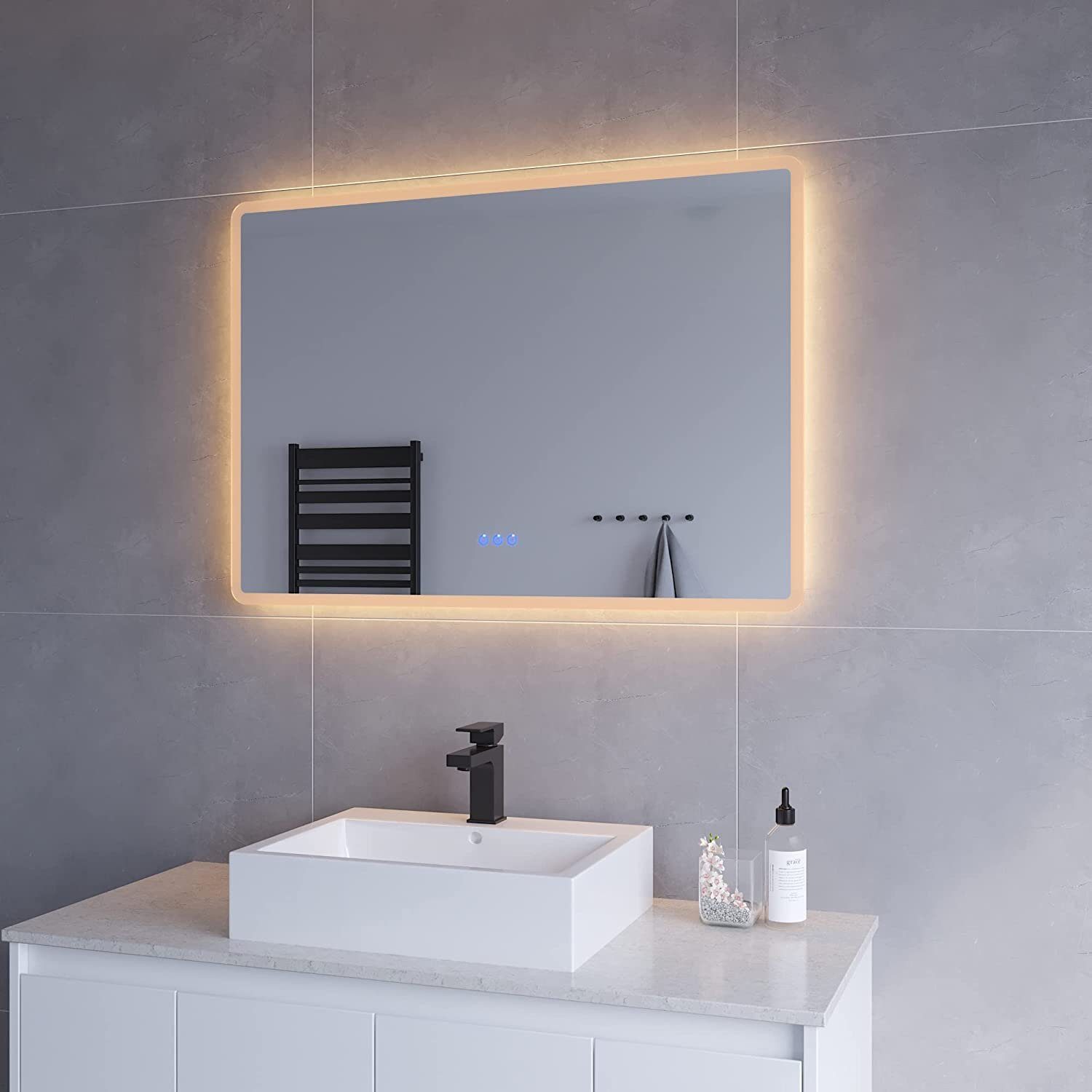 AQUABATOS LED-Lichtspiegel LED Badspiegel Groß Badezimmerspiegel mit Beleuc günstig online kaufen