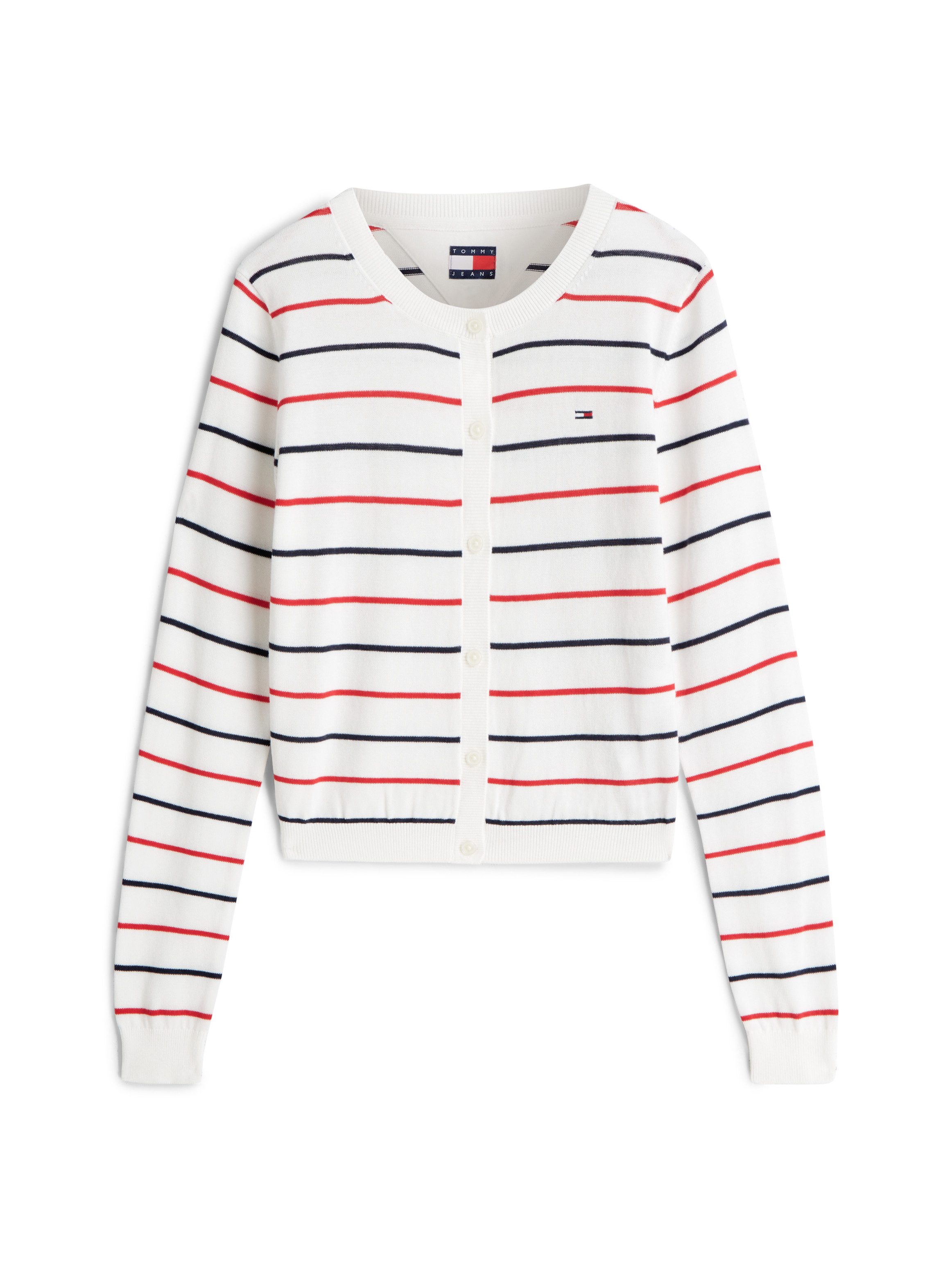 Tommy Jeans Strickjacke TJW ESSENTIAL CREW NECK CARDIGAN Baumwolle – Bild 5 von 5