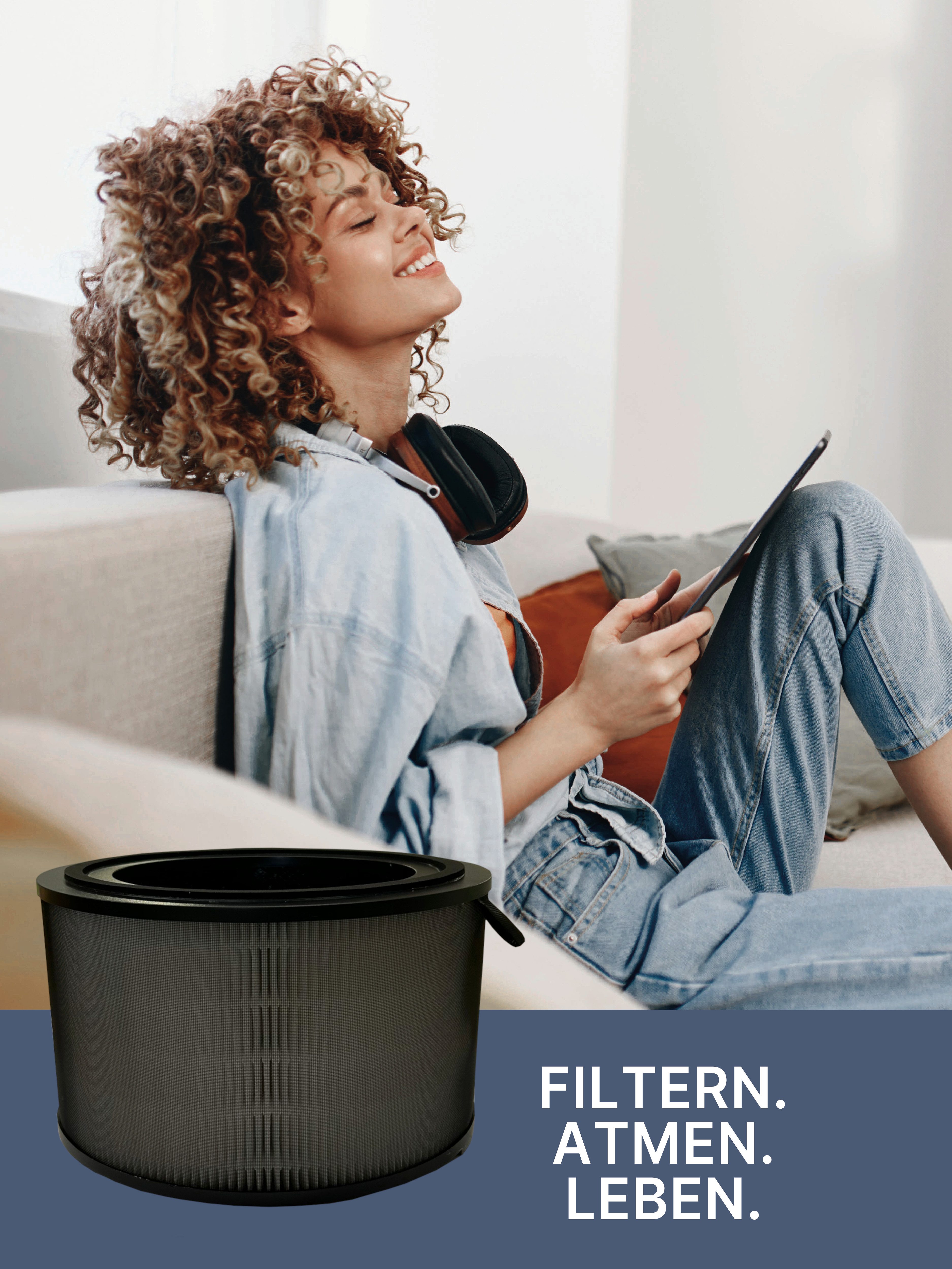 Comedes Filter-Set 4er-Se) einsetzbar statt Philips FY3200/30, HEPA & Aktivkohle, Zubehör für passend für AC3210, AC3220 & AC3221 Luftreiniger