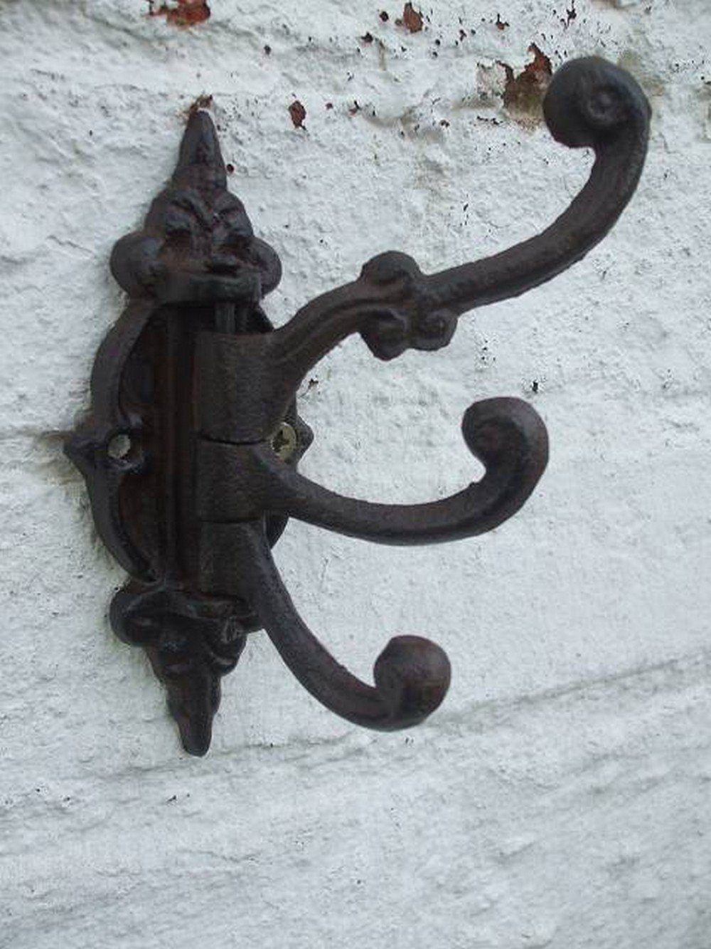 Deko-Impression Garderobenhalter Dreifachhaken, Wandhaken, 3er, drehbar, Gusseisen, braun, Landhausstil (1 St)