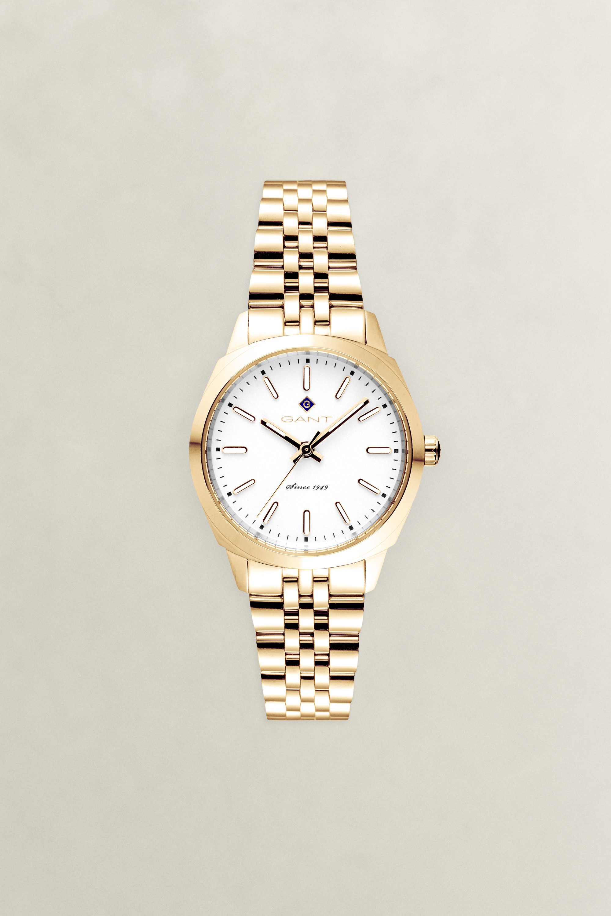 Gant Quarzuhr Lauderdale G198003, Armbanduhr, Damenuhr, Edelstahlarmband, analog