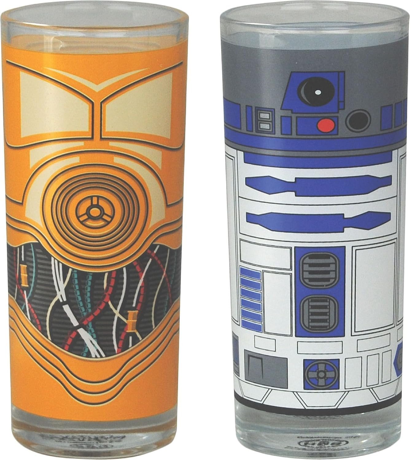 Half Moon Bay Gläser-Set Star Wars Trinkgläser 2er Set – R2-D2 & C-3PO Gläser, 1-tlg., Set bestehend aus 2 Gläsern