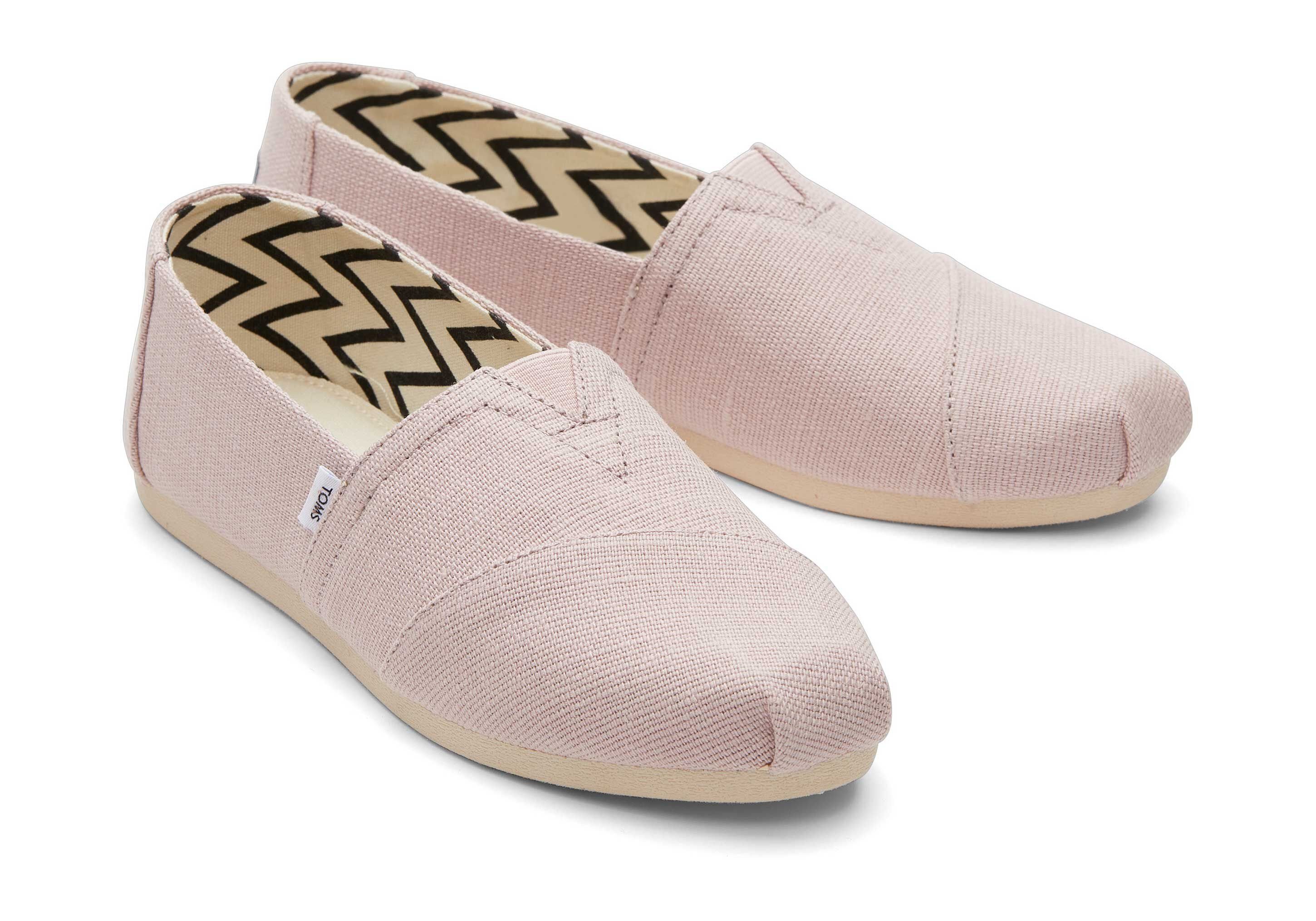 TOMS Alpargata aus Heritage-Canvas Hellrosa Kuschel-Ballerinas