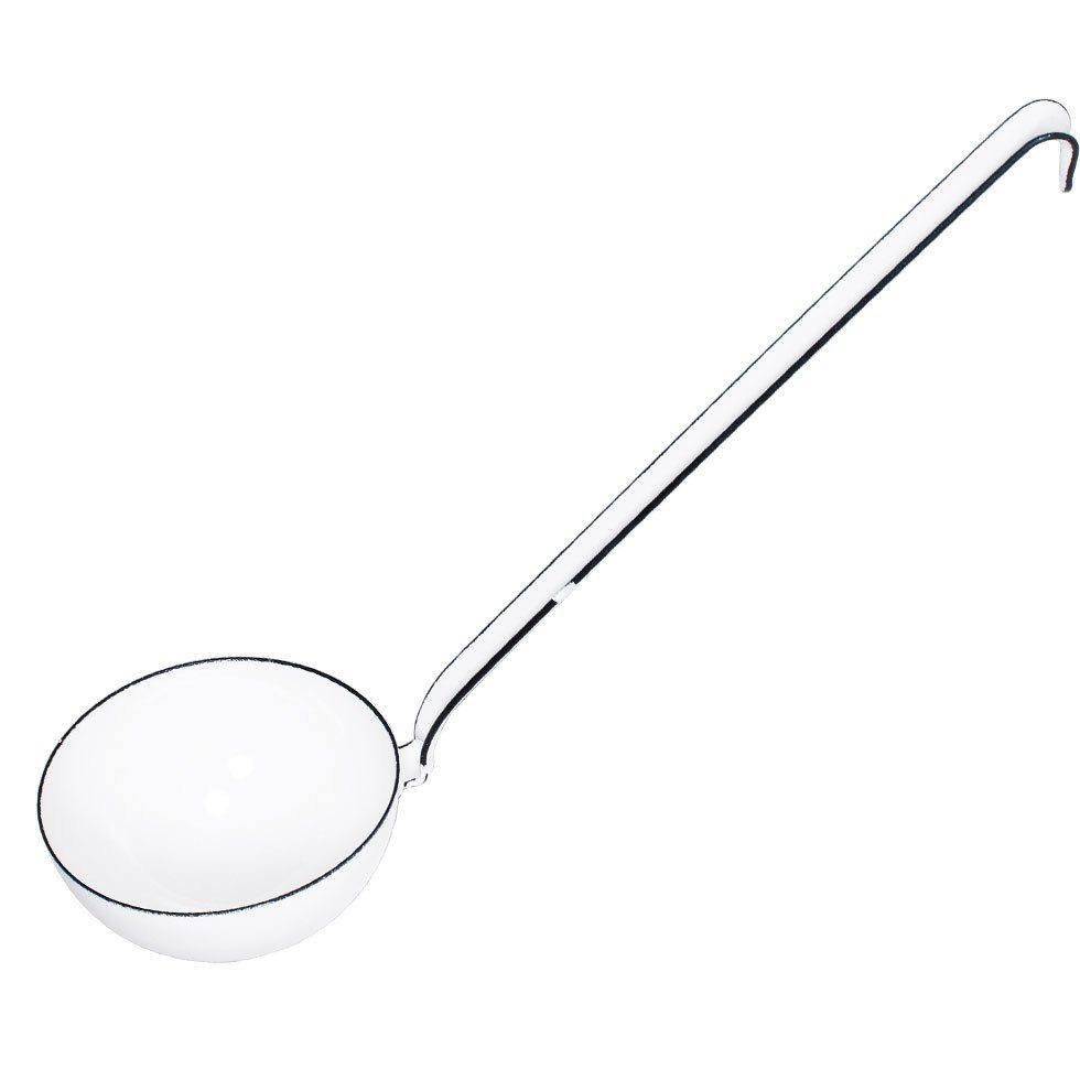 Riess Suppenkelle Classic Weiss, Classic Weiß Schöpflöffel 9 cm - Emaille
