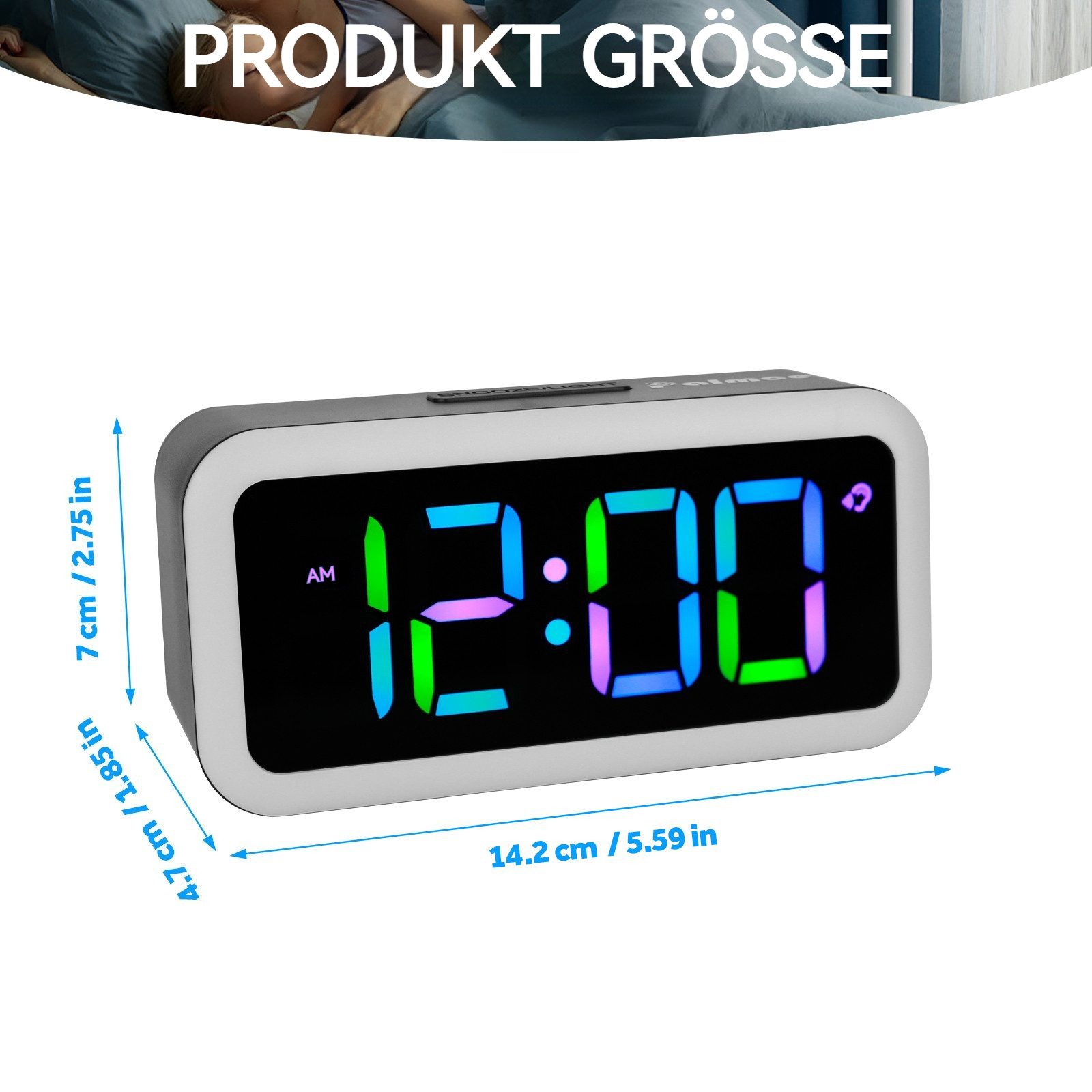 BlingBin Wecker Wecker Digital Mit RGB günstig online kaufen
