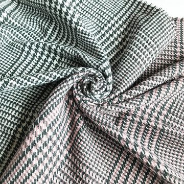 AUKUU Schal Stilvolles Herbst und Winterdesign Doppelseitiger PolyesterWollschal, mit Karomuster und Fransen für Damen