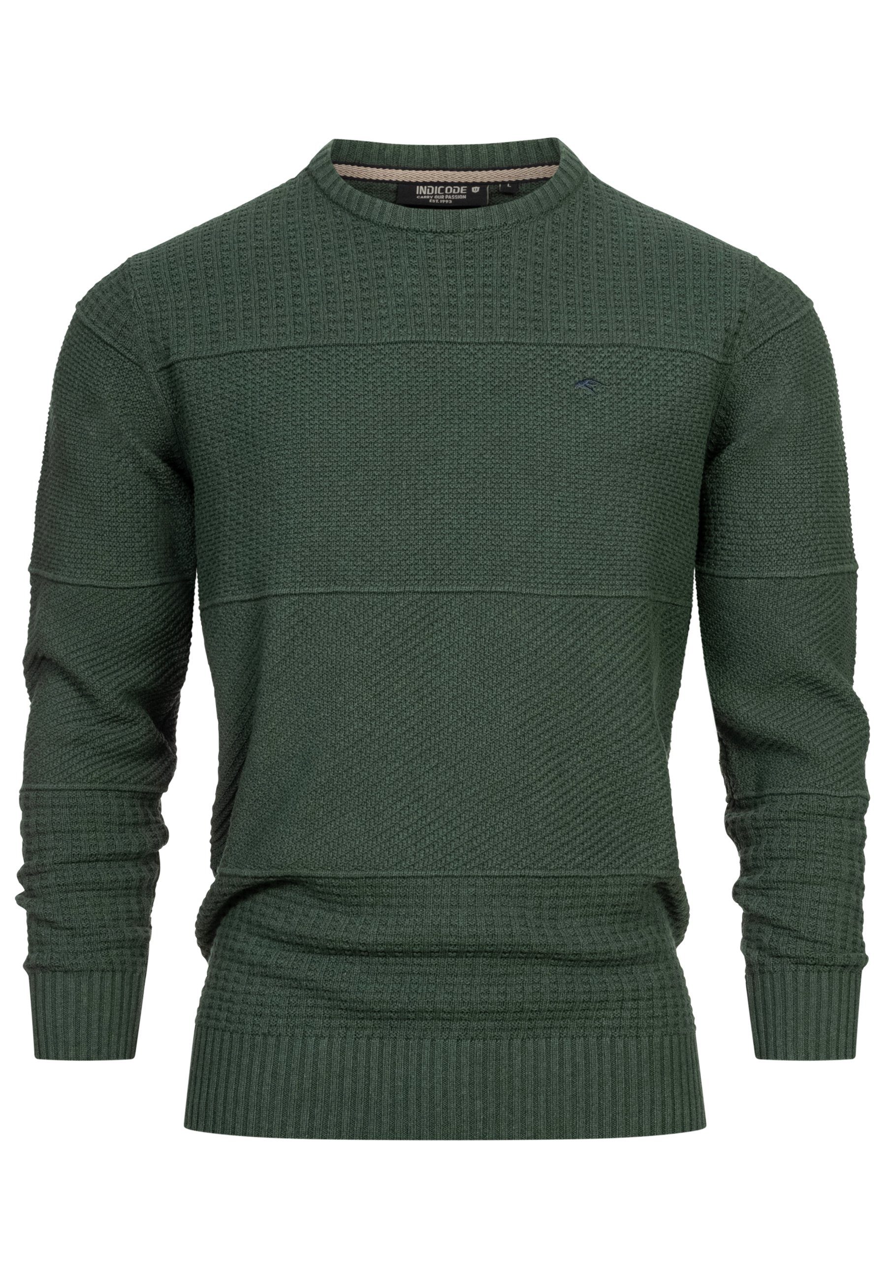 Indicode Strickpullover Herren INJustice Pullover Herrenpullover günstig online kaufen
