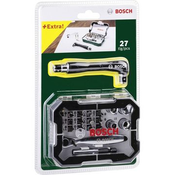 BOSCH Bit-Set Bosch Prom 27tlg. Schrauberbit mit Ratsche, inkl. Ratsche