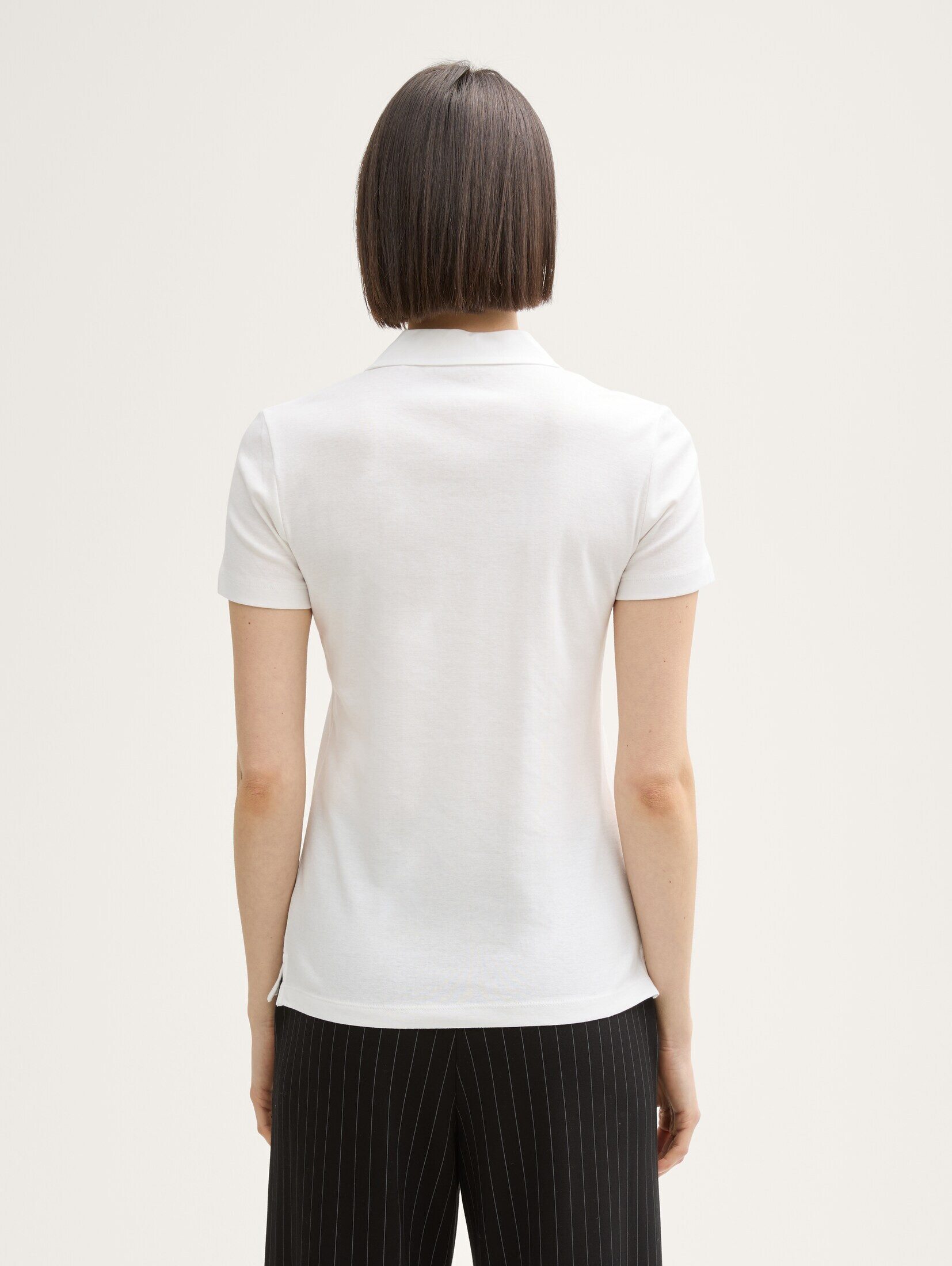 TOM TAILOR Poloshirt Poloshirts (im Einserpack) Basic Poloshirt mit Logo-Stickerei