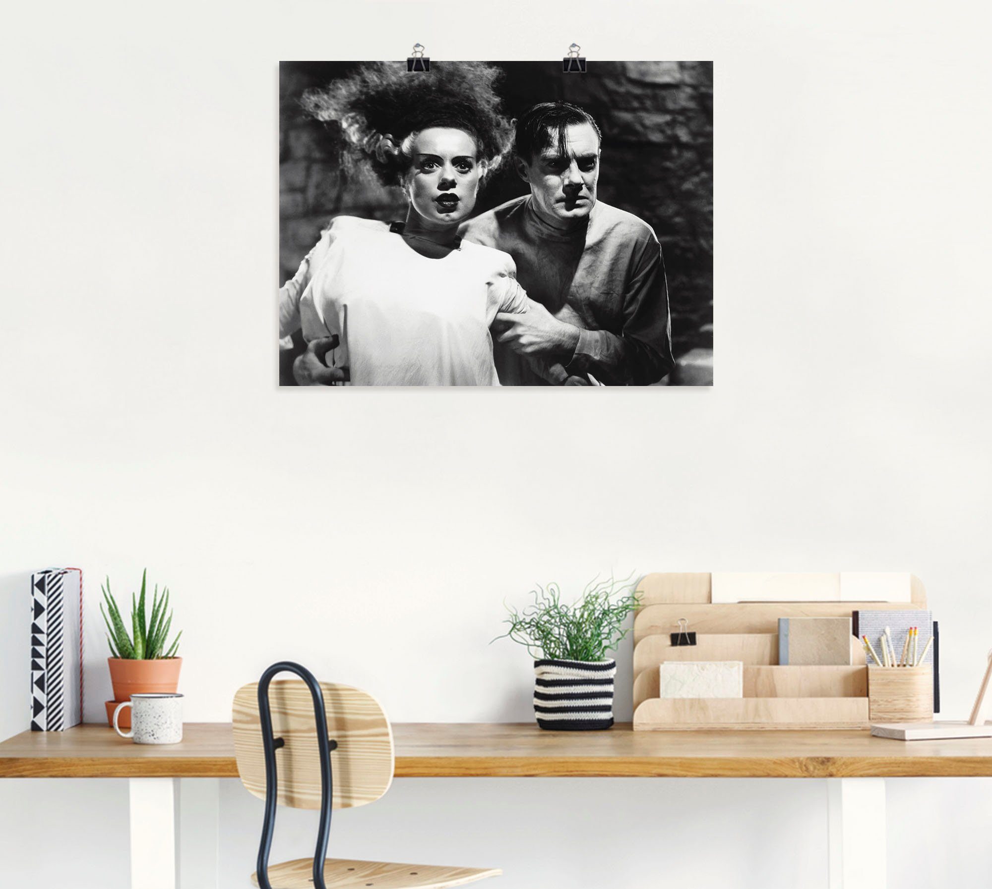Poster (1 St), Leinwandbild, in versch. Wandbild Frankensteins Größen Alubild, Artland Braut, Wandaufkleber Stars oder als