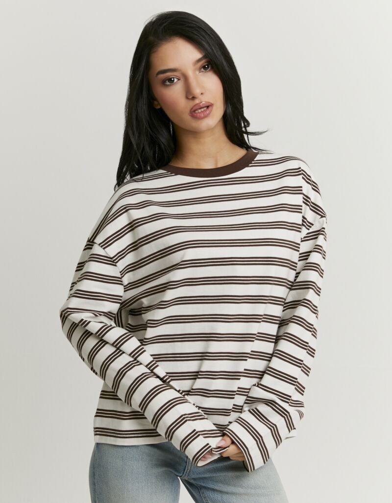 Tally Weijl Langarmshirt STSCOBERLA Baumwolle günstig online kaufen