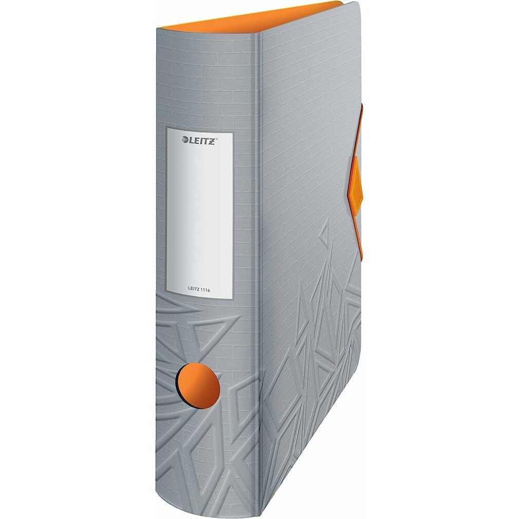 LEITZ Aktenordner Ordner 82mm Polyfoam Urban Chic dunkelgrau