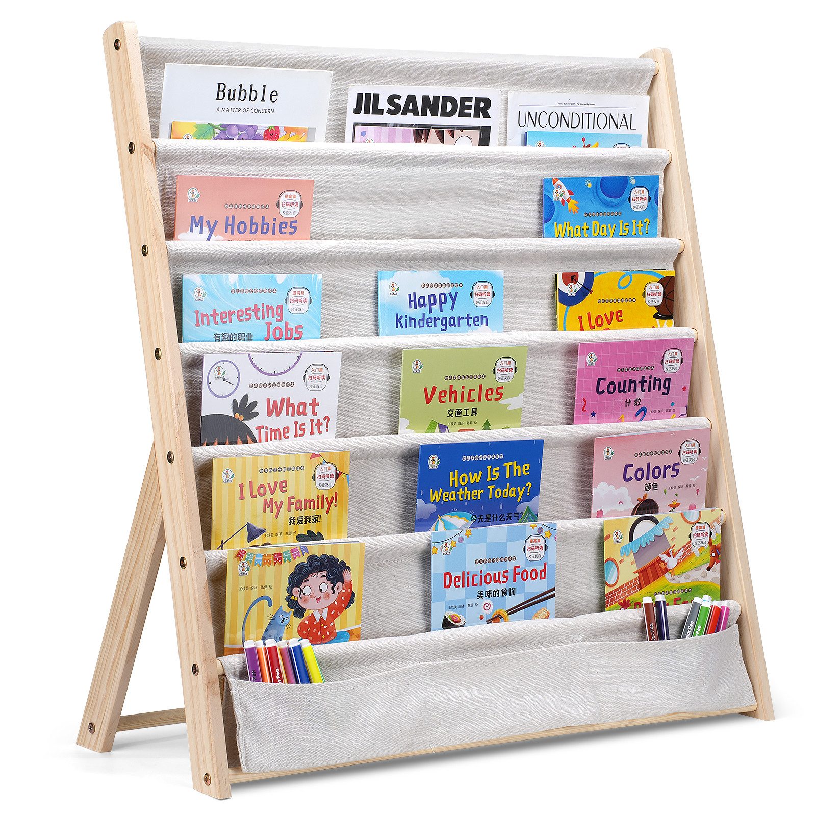 NUODWELL Bücherregal 6-Stöckige Kinder Bücherregal, Kleinkind günstig online kaufen